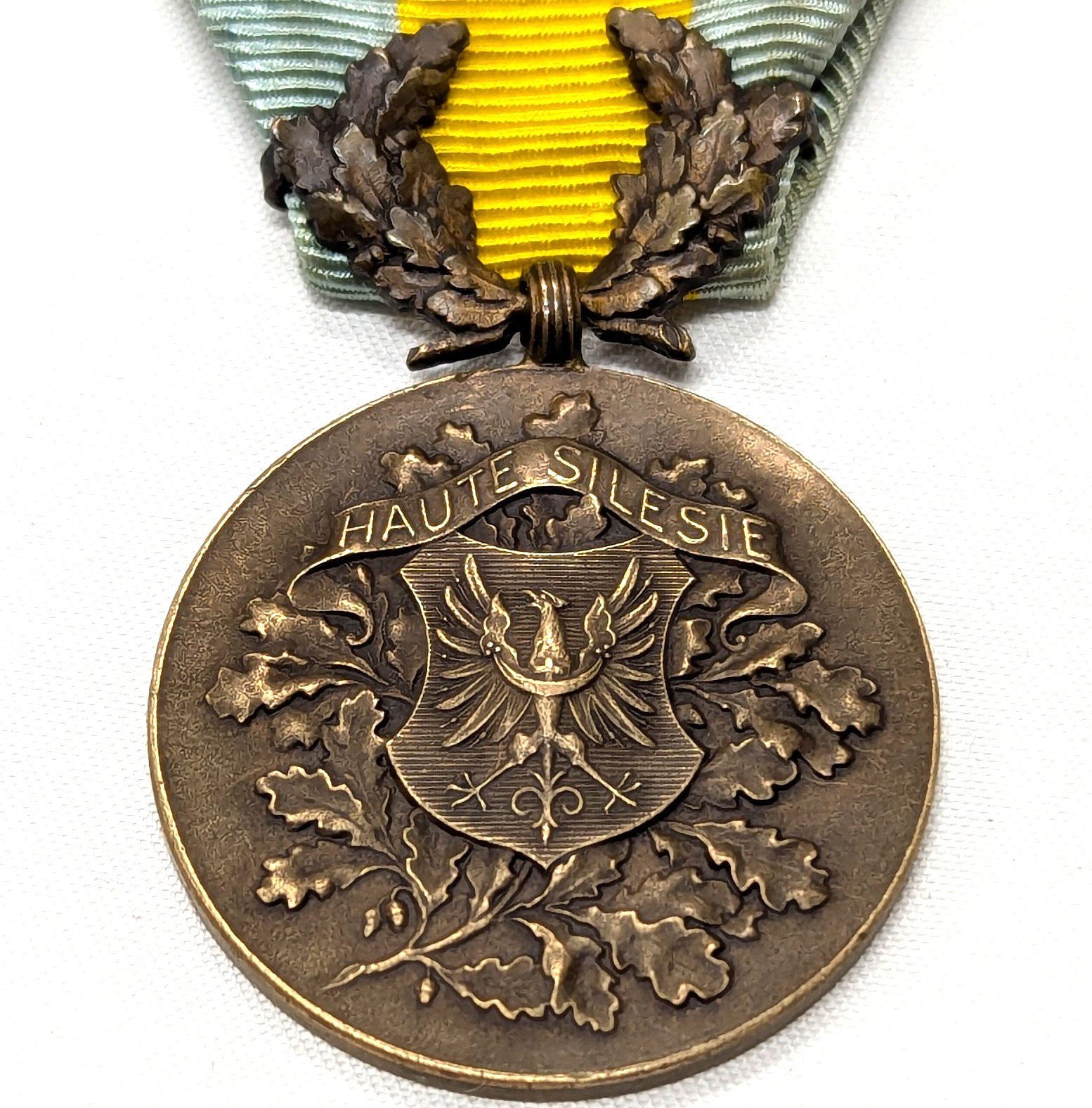 Post WW1 France Upper Silesia German/Poland campaign medal full size original