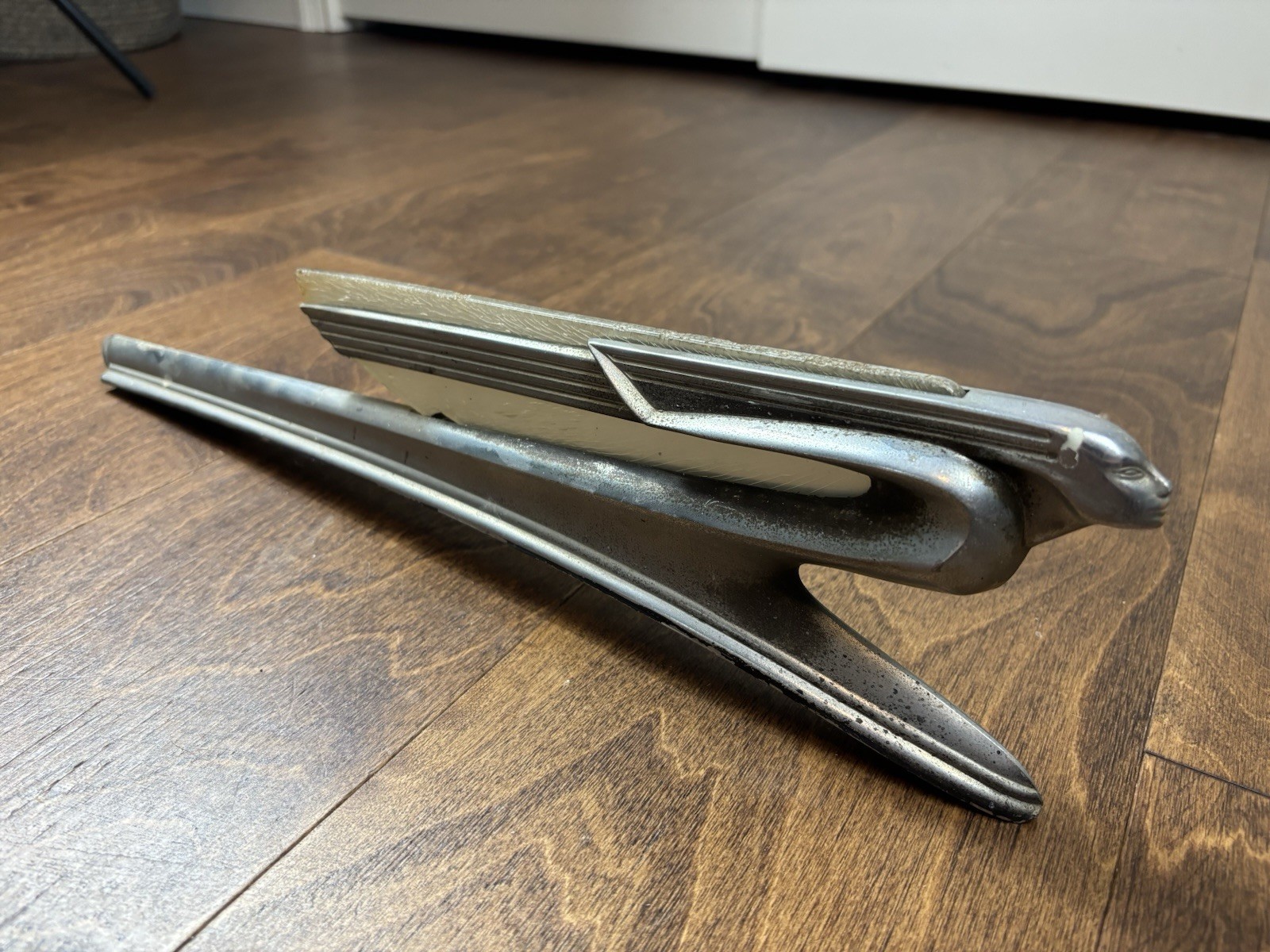 VINTAGE ORIGINAL FLYING LADY Hood Ornament 1941 Chevrolet Special Deluxe