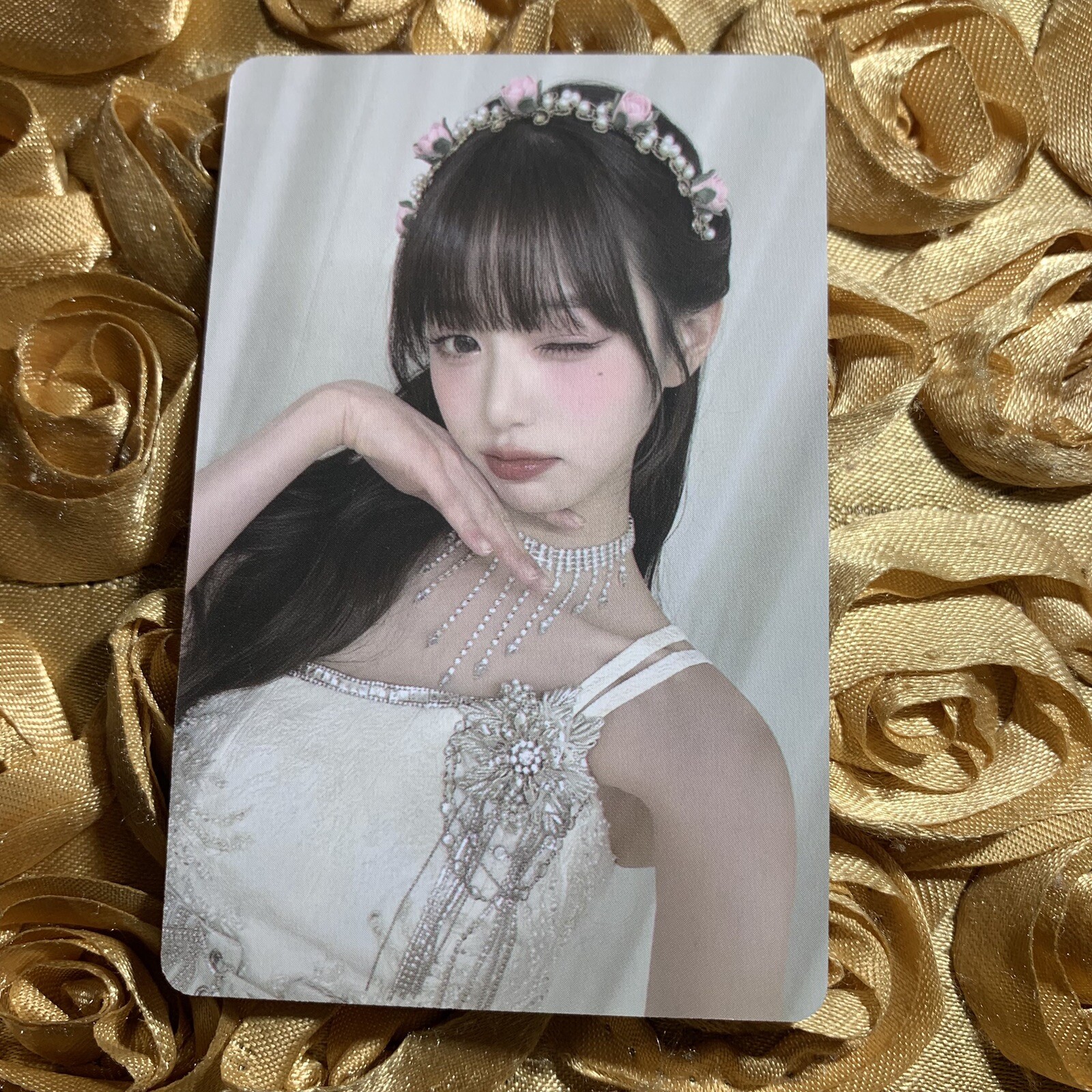 WONYOUNG ROSE IVE  Edition Kpop Girl Photo Card Flower Girls Wink