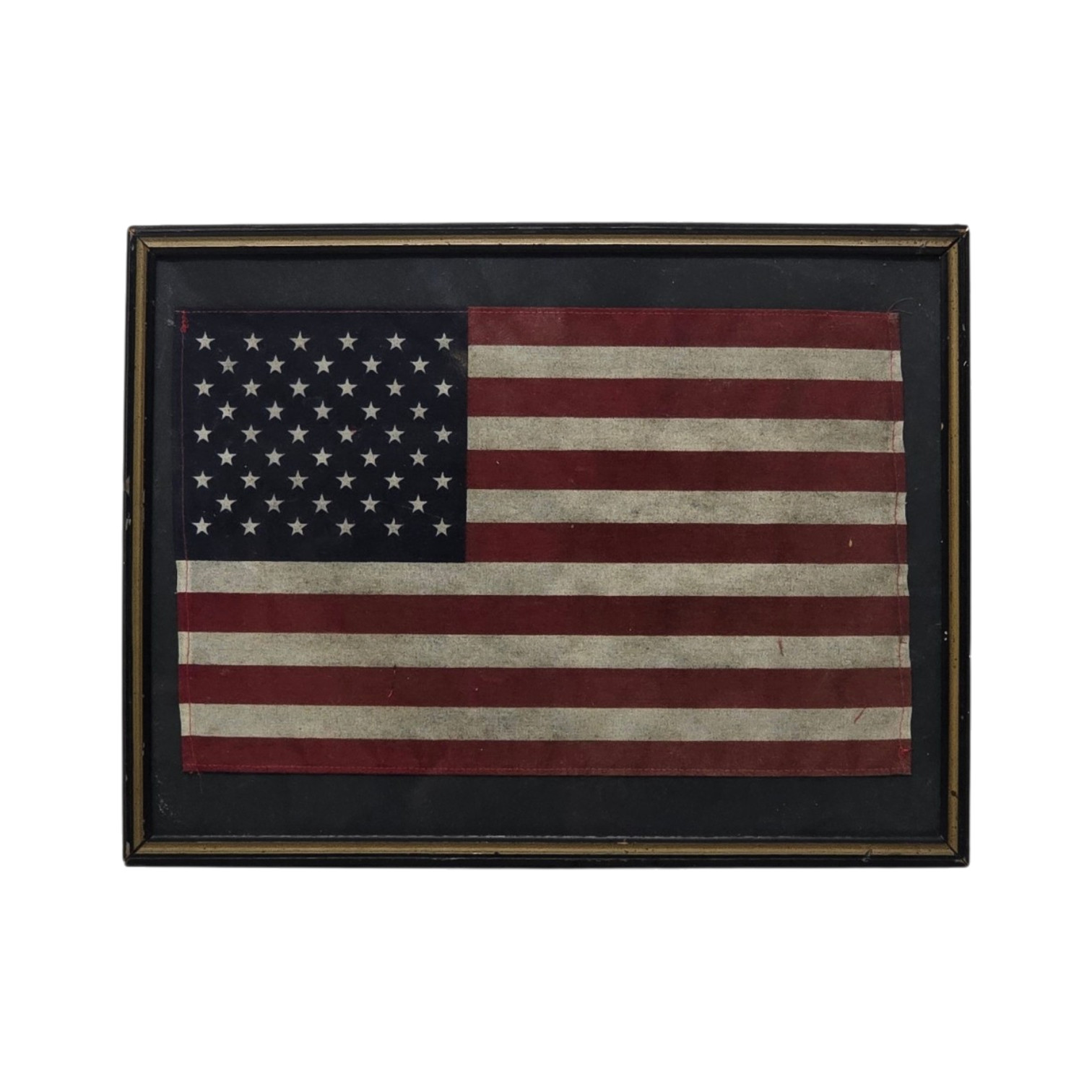 Vintage Framed American Flag