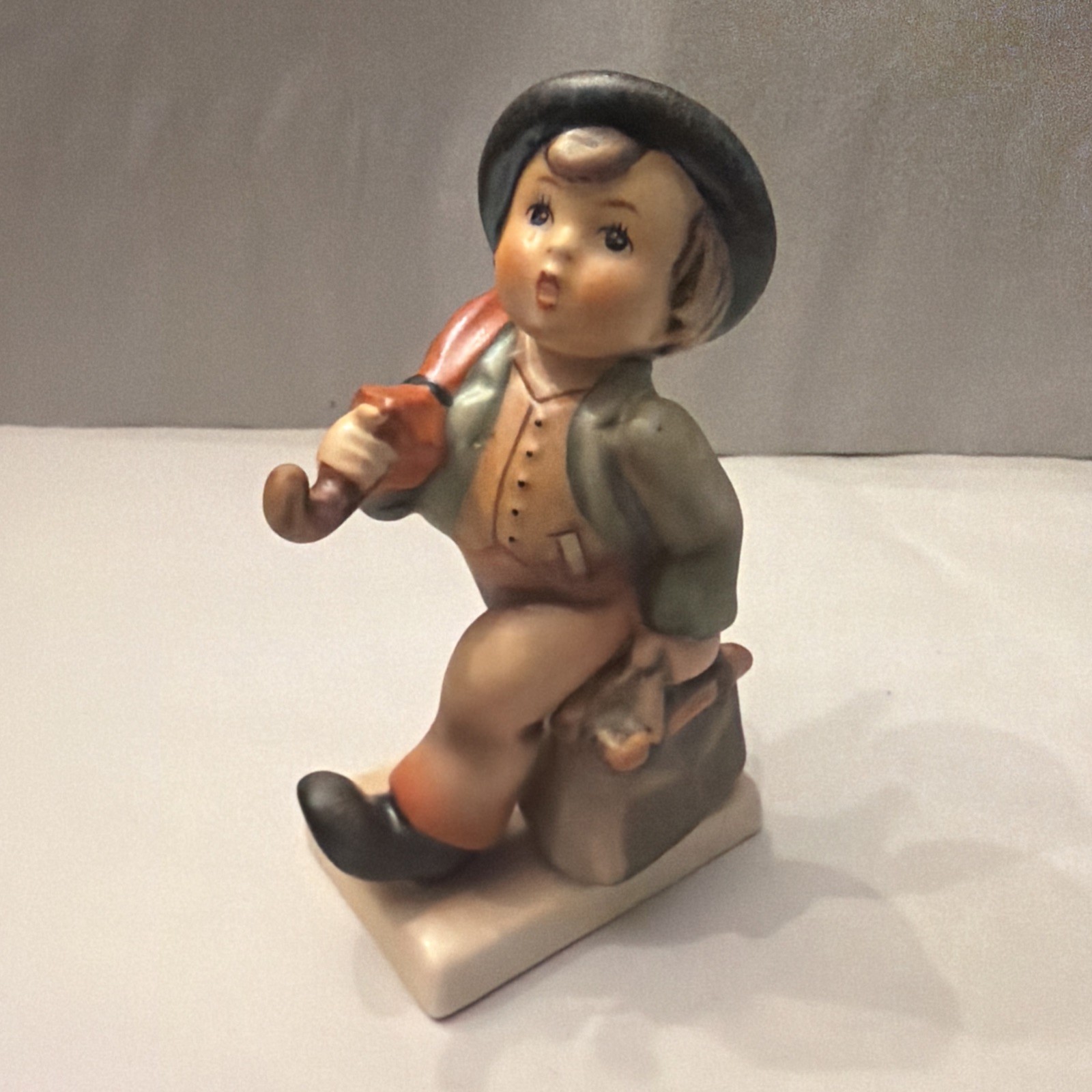 Early Vintage Goebel Hummel Merry Wanderer Incised Mark/stamped 1960-72’