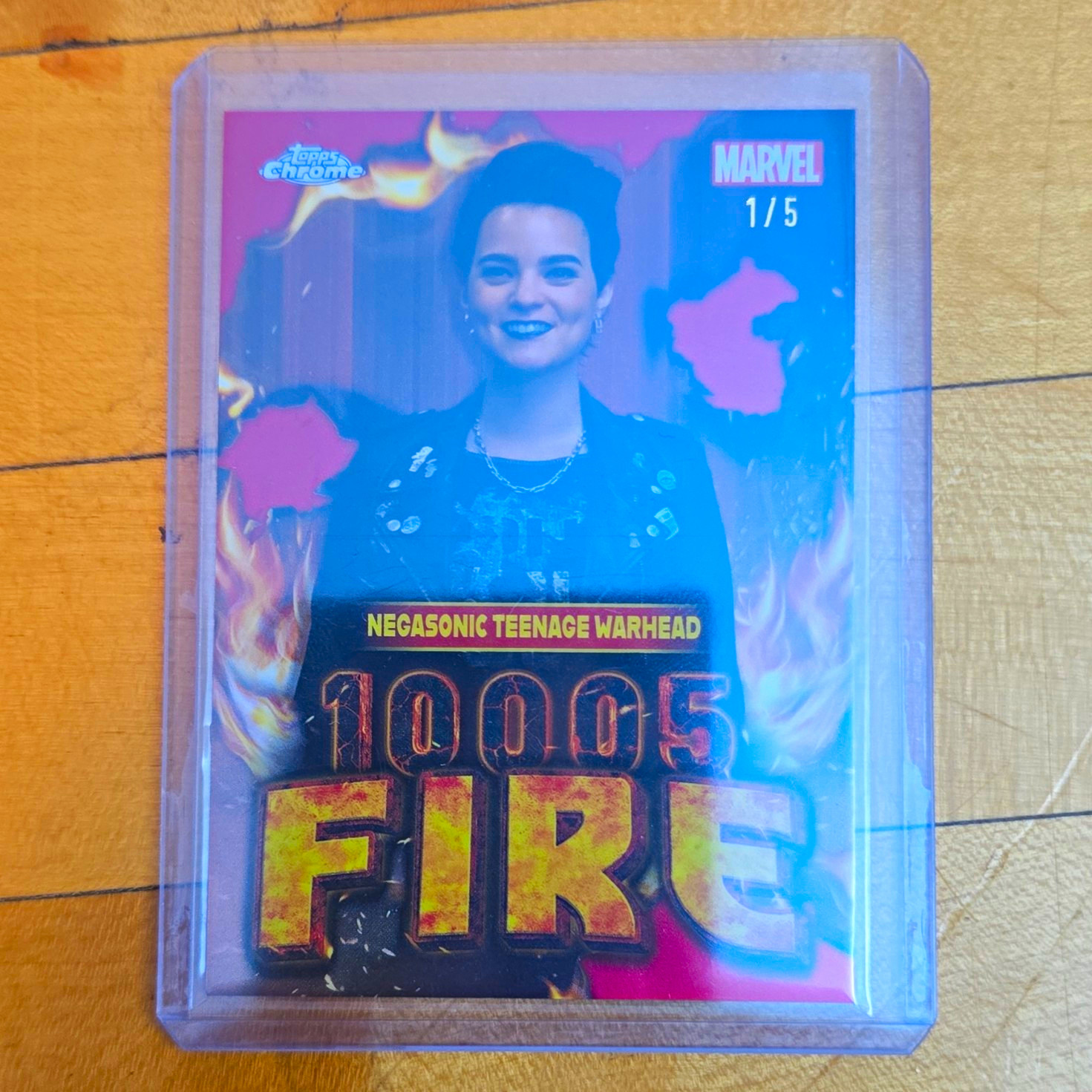 Topps 2025 Topps Chrome Marvel Deadpool & Wolverine FO-9 Negasonic 1/5