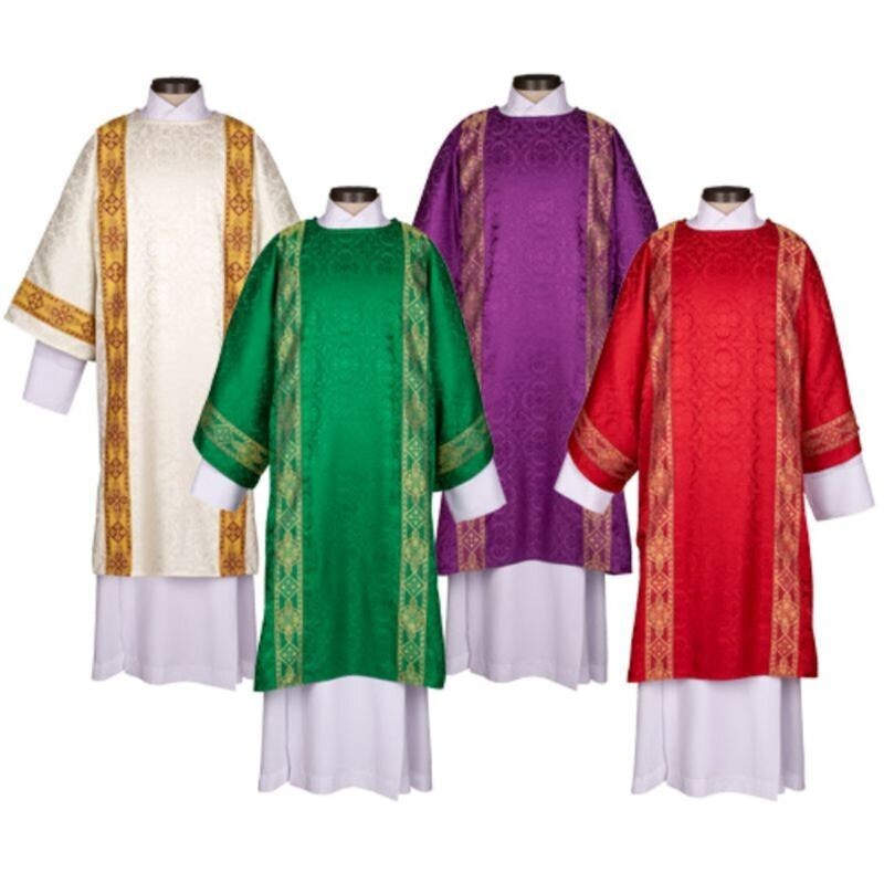 Avignon Collection Dalmatics - Set of 4 Deacon Dalmatic Vestments with Stoles