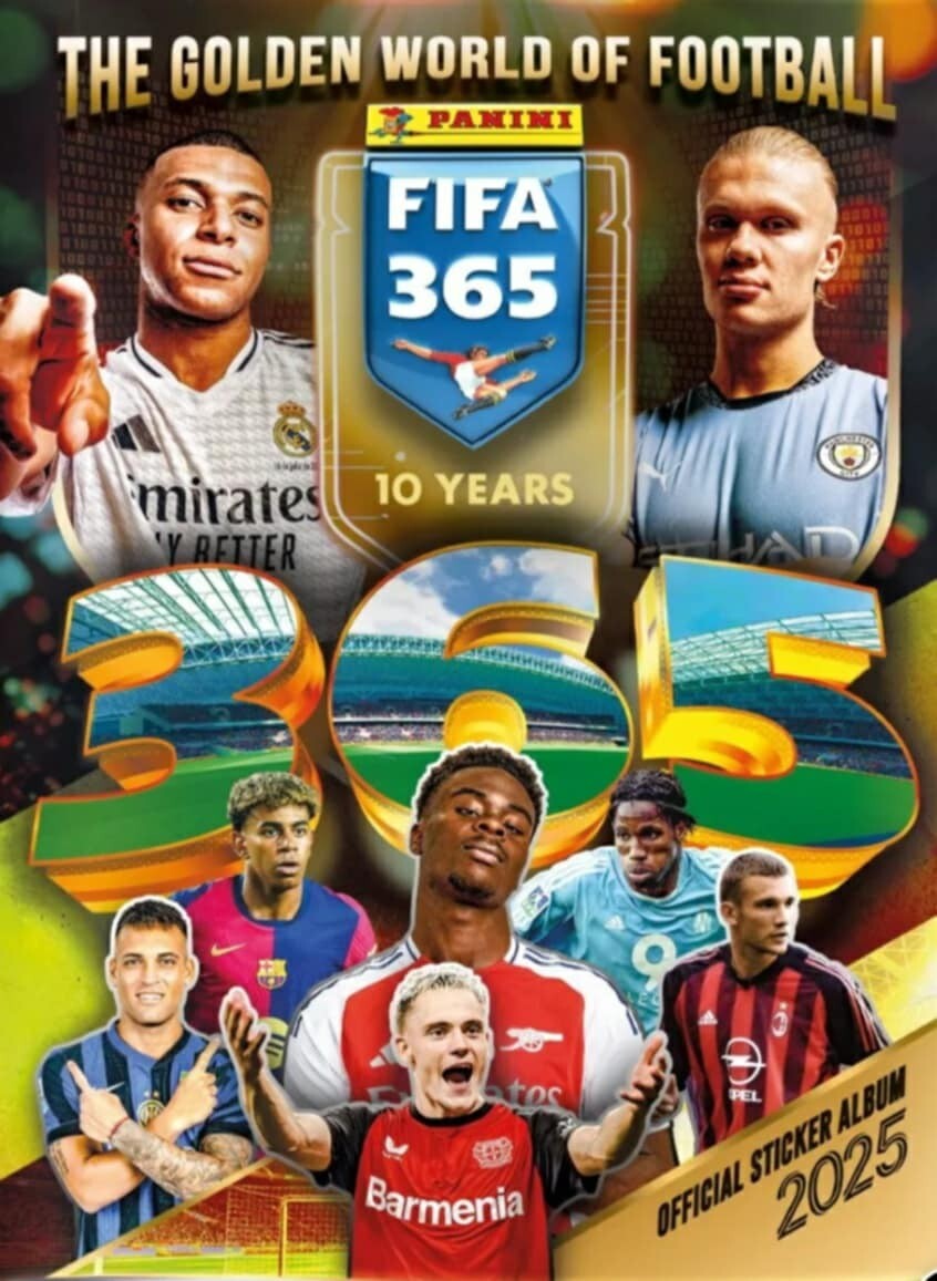 Panini FIFA 365 2025 - 10 YEARS Single Stickers to Choose From, Pick Yours 1/2