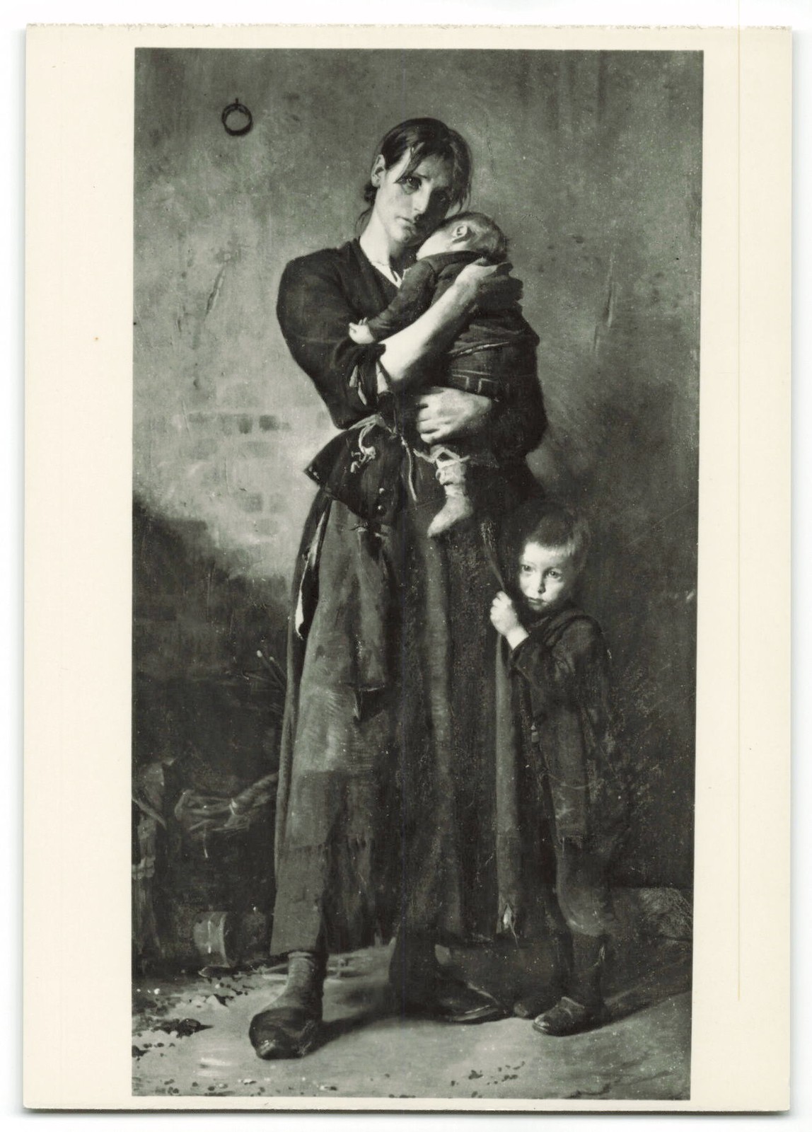 Forladt Frants Henningsen 1850-1908 Art Postcard