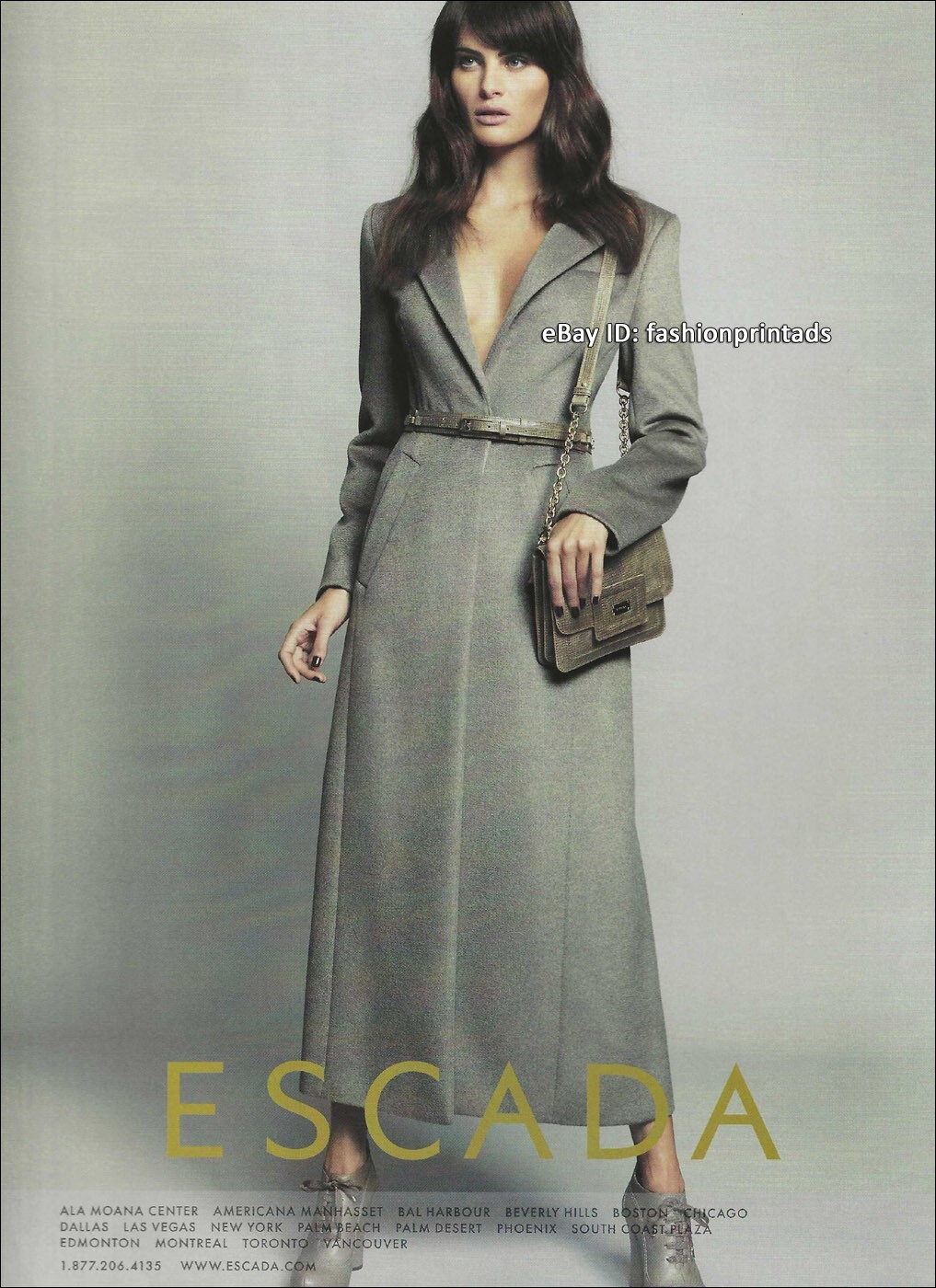 ESCADA 1-Page PRINT AD Spring 2011 ISABELI FONTANA Peter Lindbergh