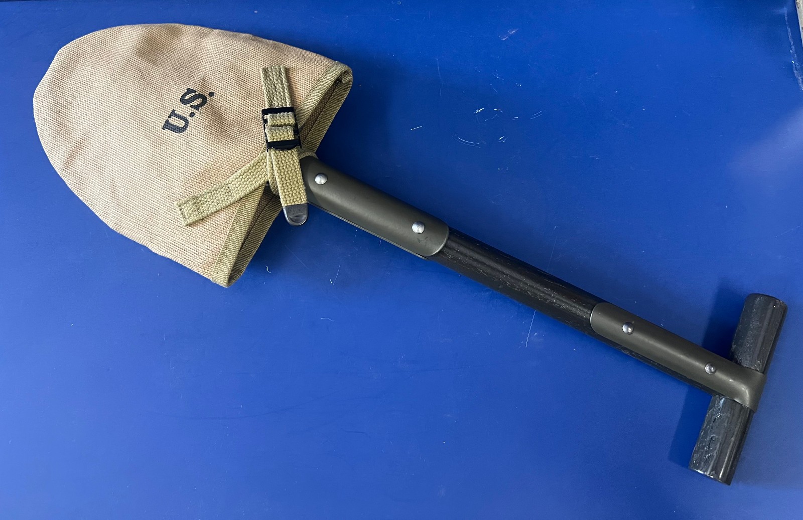 US MODEL M-1910 T-HANDLE SHOVEL W/COVER 1942