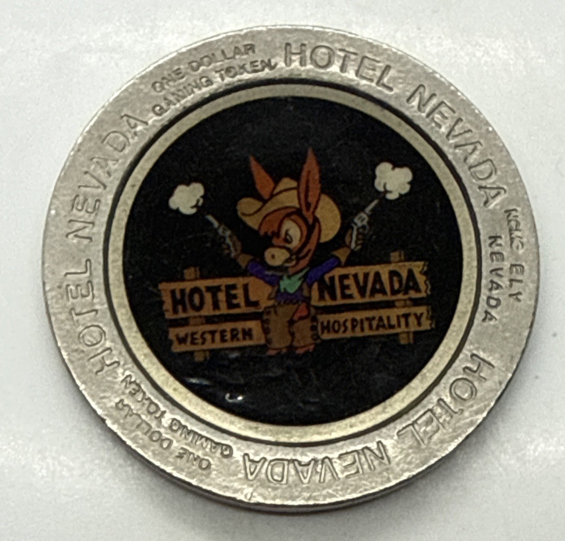 Hotel Nevada - Ely Nevada $1 Casino Slot Gaming Token