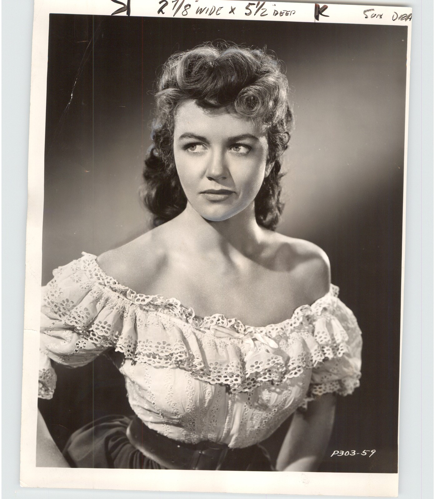 Hollywood Actress Dorothy Malone in Western Jack Slade 1953 Press Photo