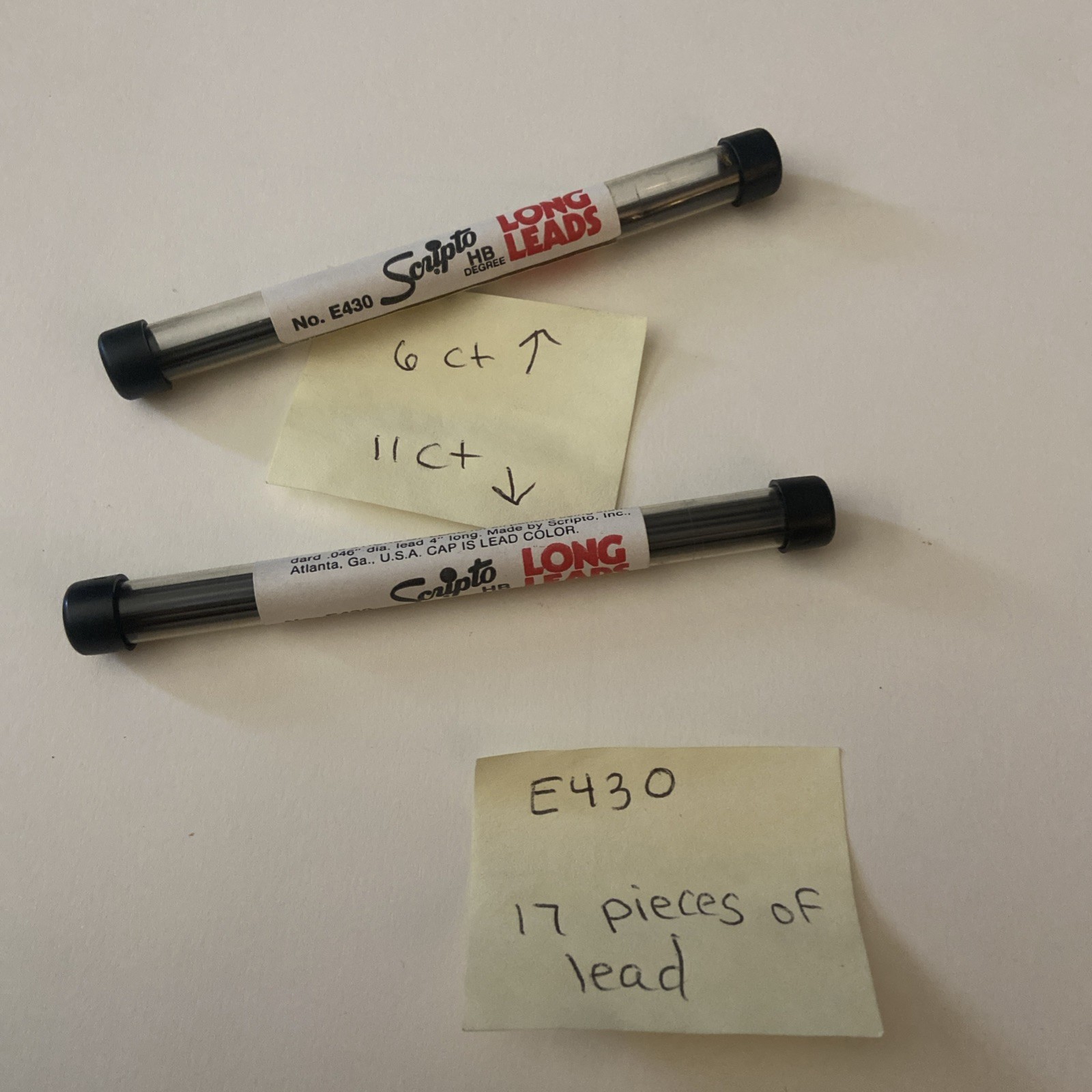 Scripto E430 2B Degree Long Leads Pencil Refill .046