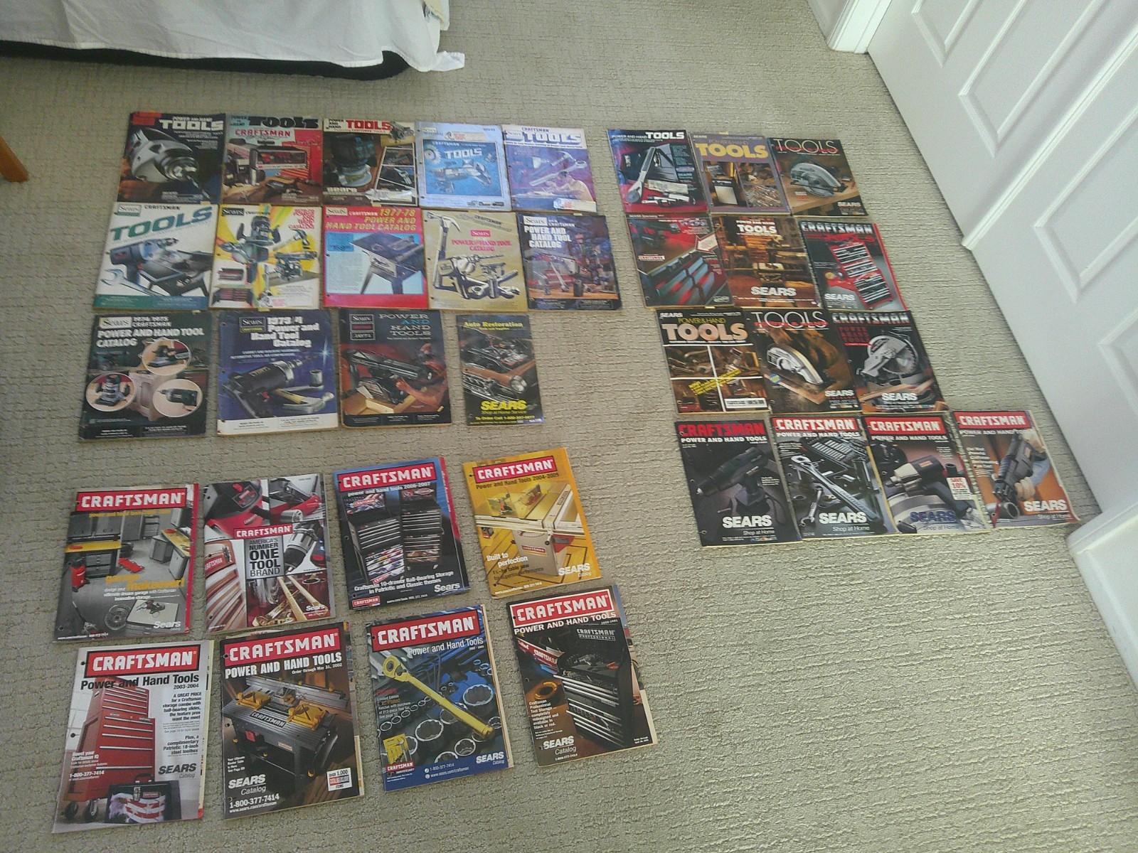 Craftsman Tool Catalog Lot 1971-2009 (missing 4) Vintage Sears Power & Hand Tool