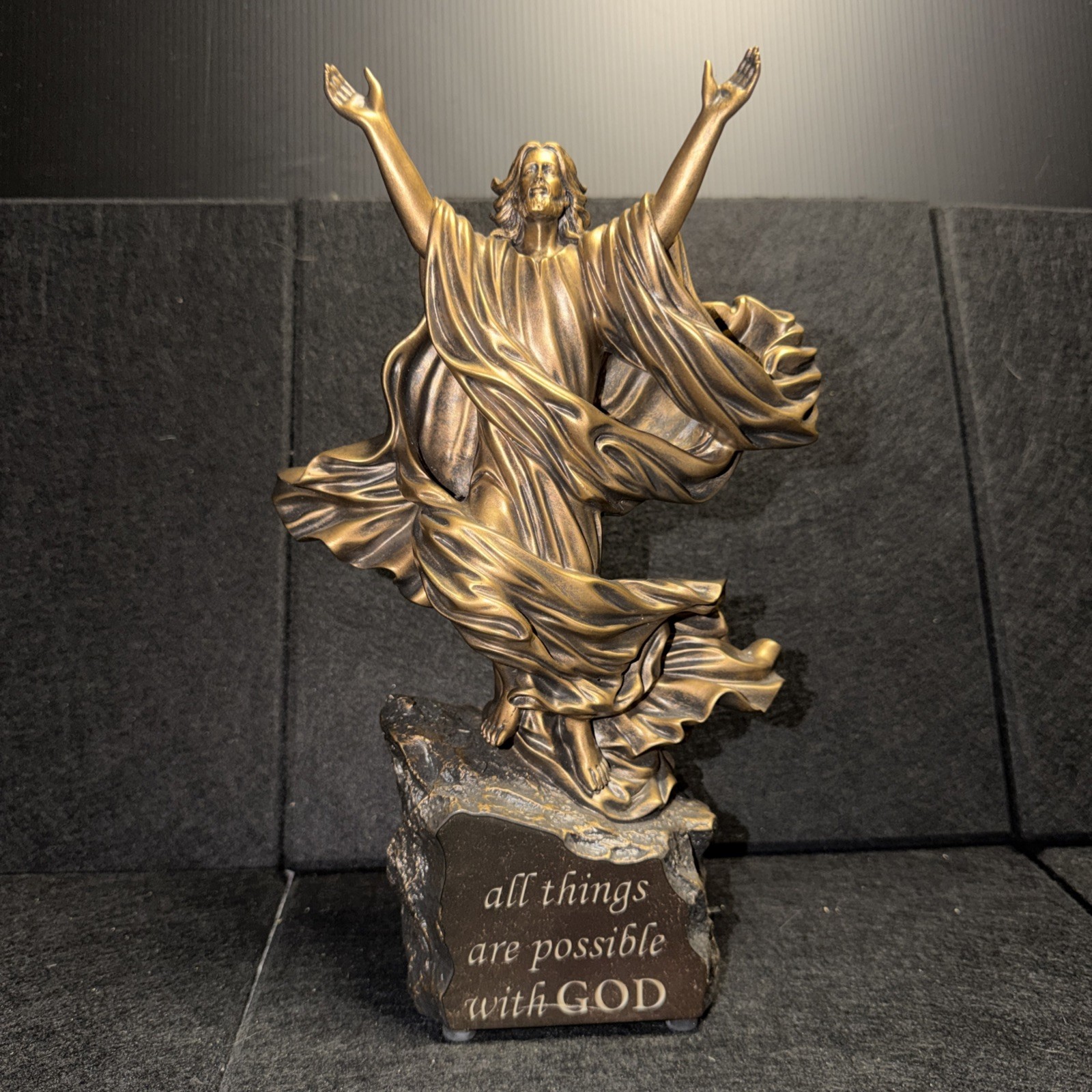 The Bradford Exchange Light Of The World Sculpture 4 All Things Are Possible 11\