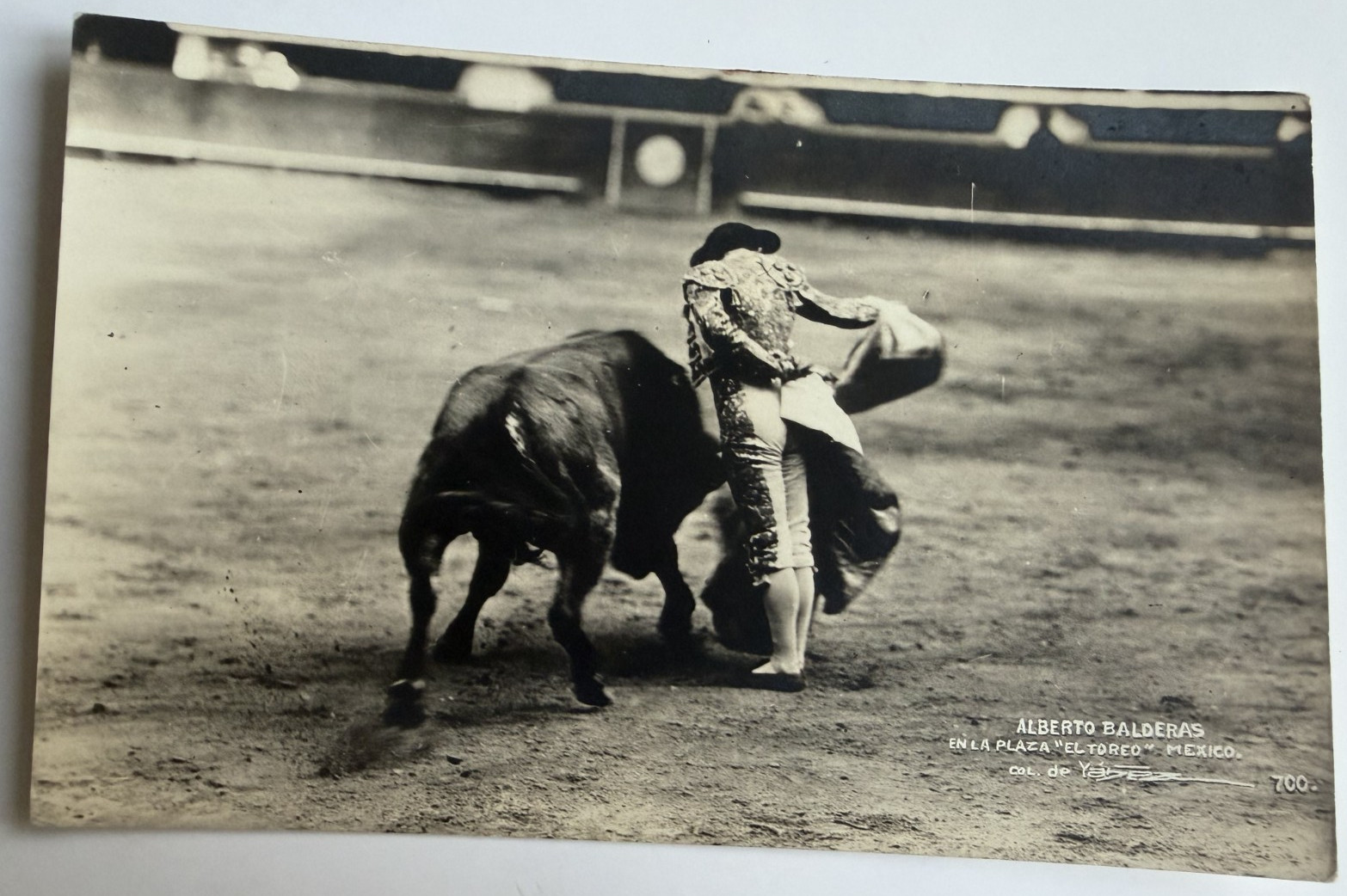 c1930s RPPC Alberto Balderas Bullfighting La Plaza El Toreo Mexico Postcard