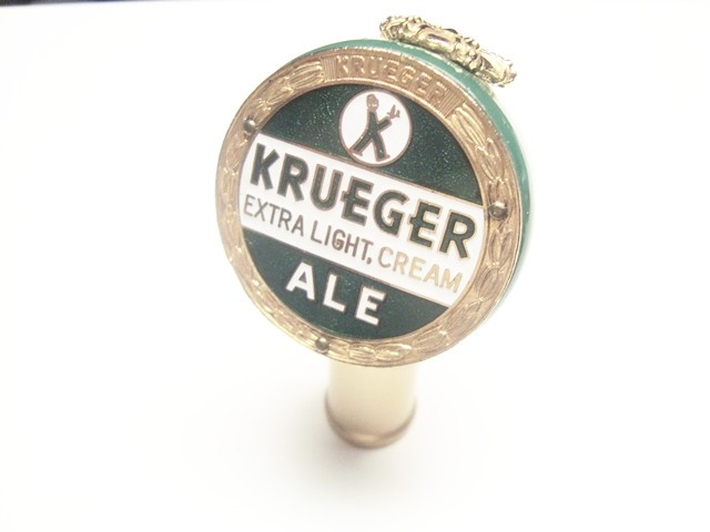 Circa 1940s Krueger Extra Light, Cream Ball Knob w/Reverse Crown, New Jersey
