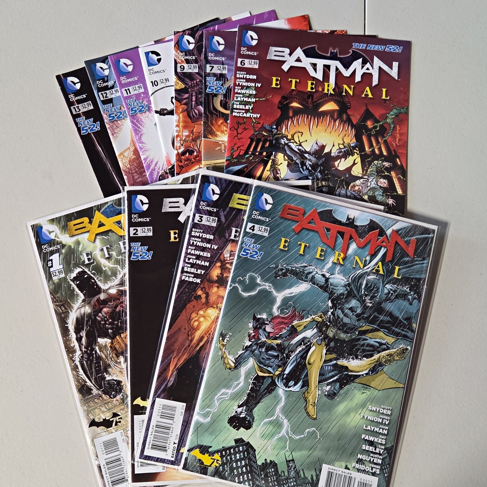 DC Comics Batman Eternal (The New 52) Mixed LOT, 1-4, 6, 7, 9-13 DC Comics Batman Eternal (The New 52) Mixed LOT, 1-4, 6, 7, 9-13