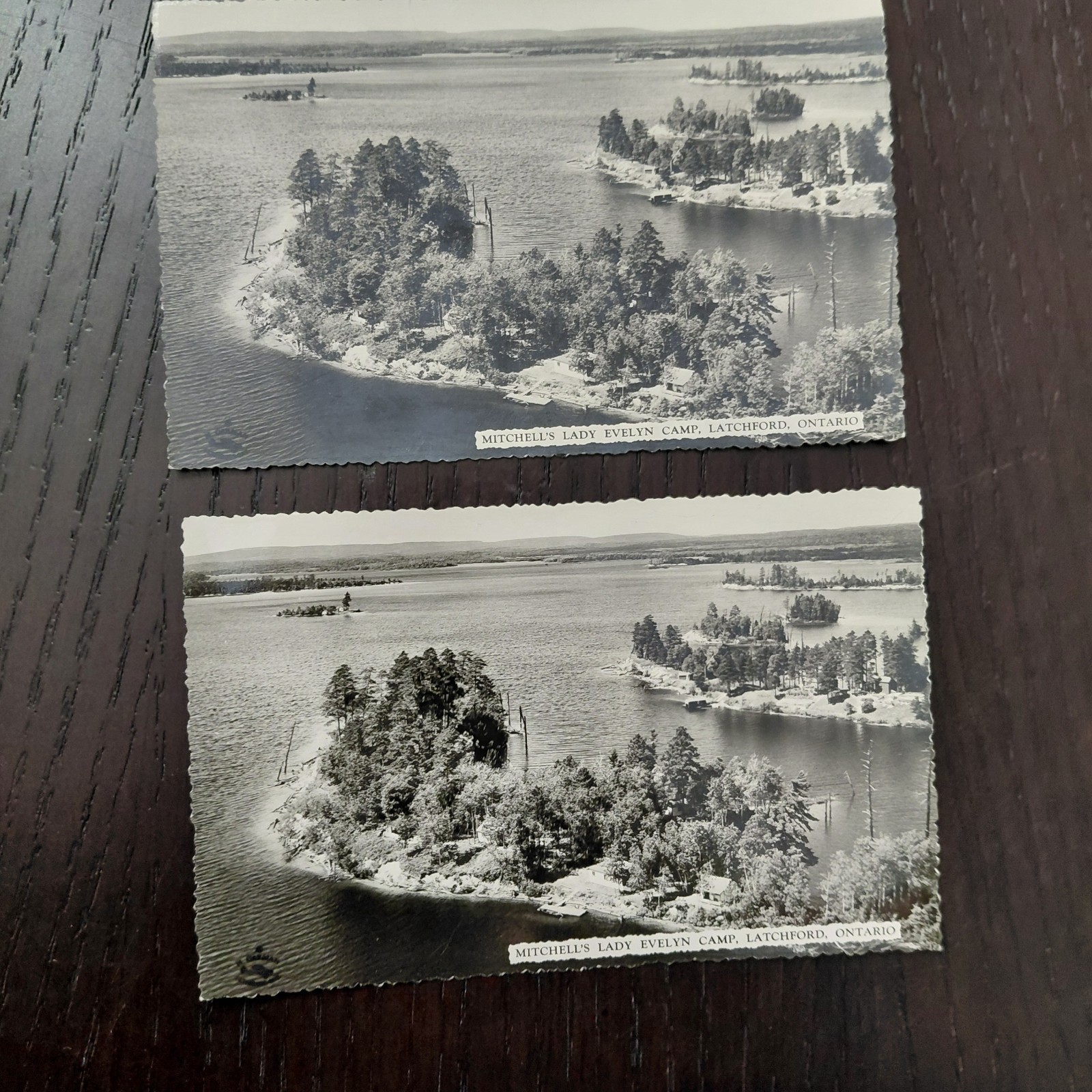 Canadian Post Card Co Ltd Mitchell\'s Lady Evelyn Camp Latchford ON RPPC Lot 2