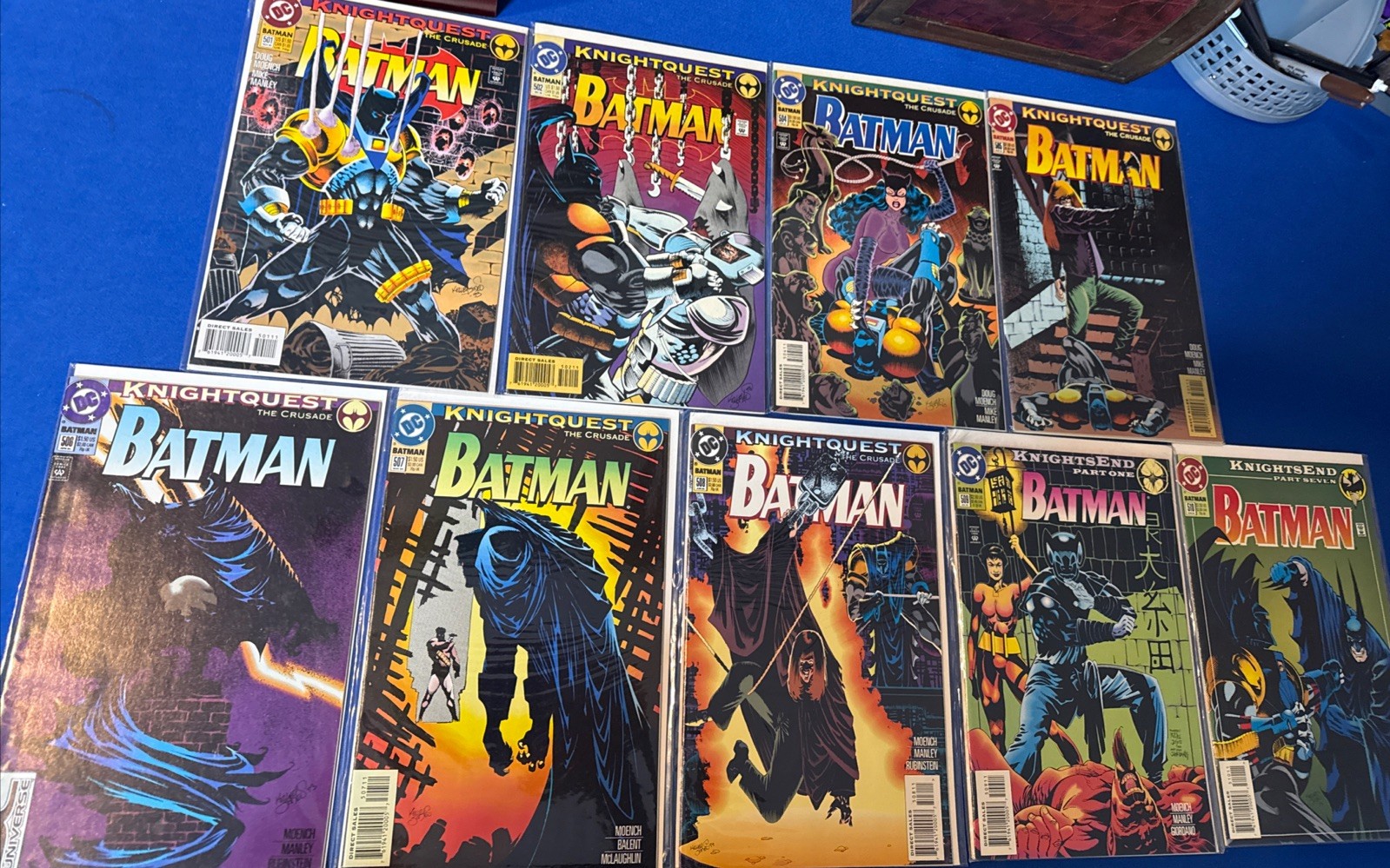 Batman 9 Issue Lot #501-510 Full Run (1993 DC) Knightquest, Knight’s End VF/NM