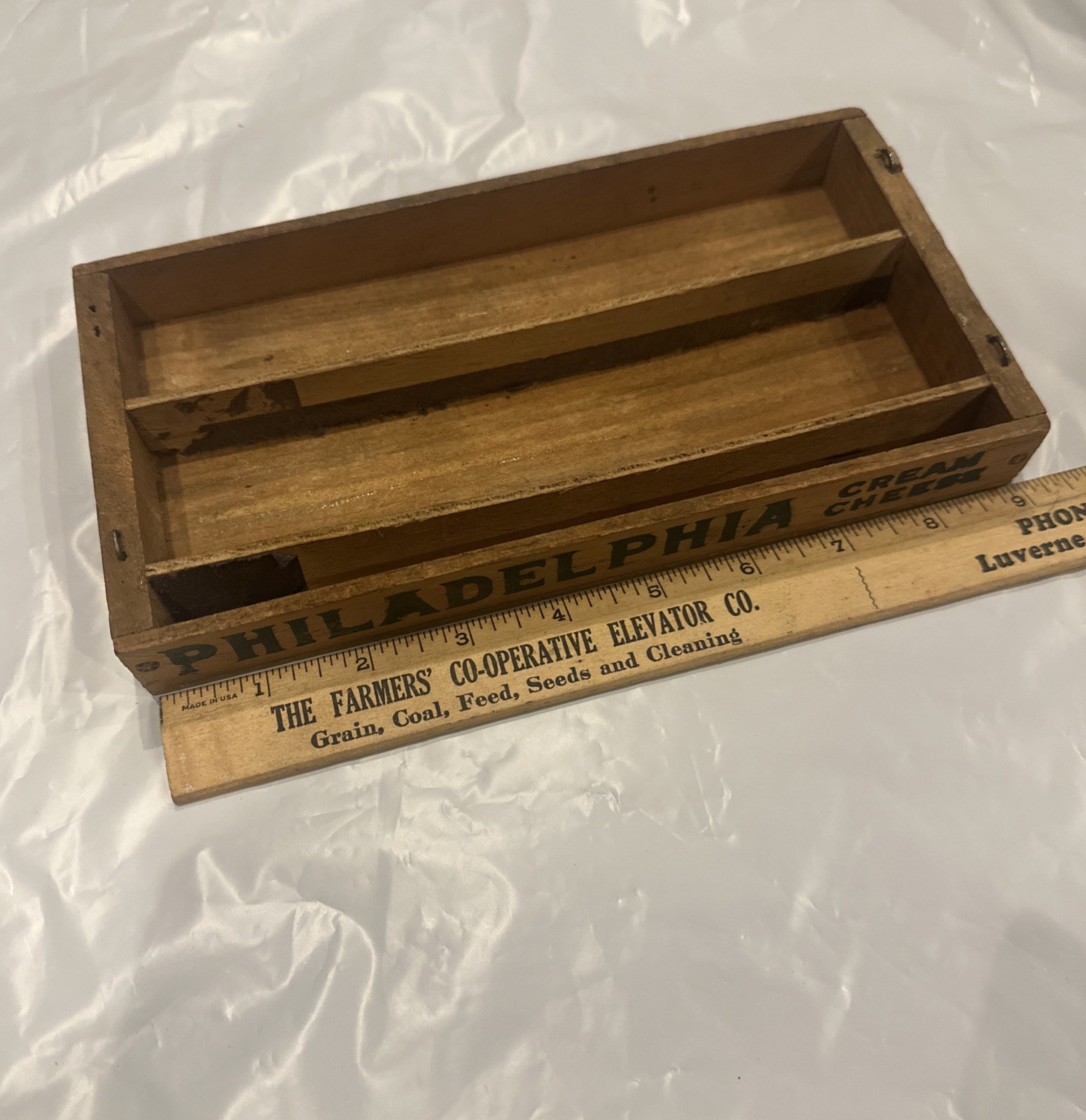 Vintage Kraft Philadelphia Cream Cheese Display Box Crate 9”x5”
