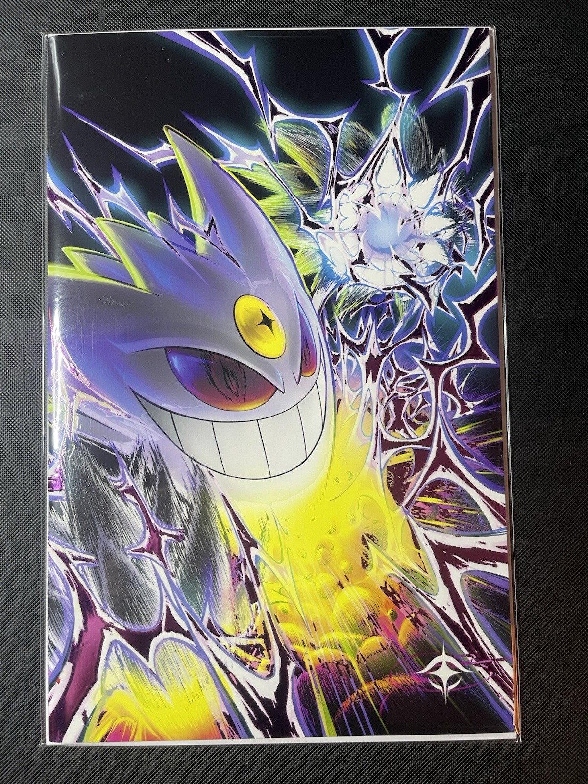 Grim Shady Fame Satoshi Tajiri Pavio Ramas Mega Gengar Foil Variant 5/100 COA