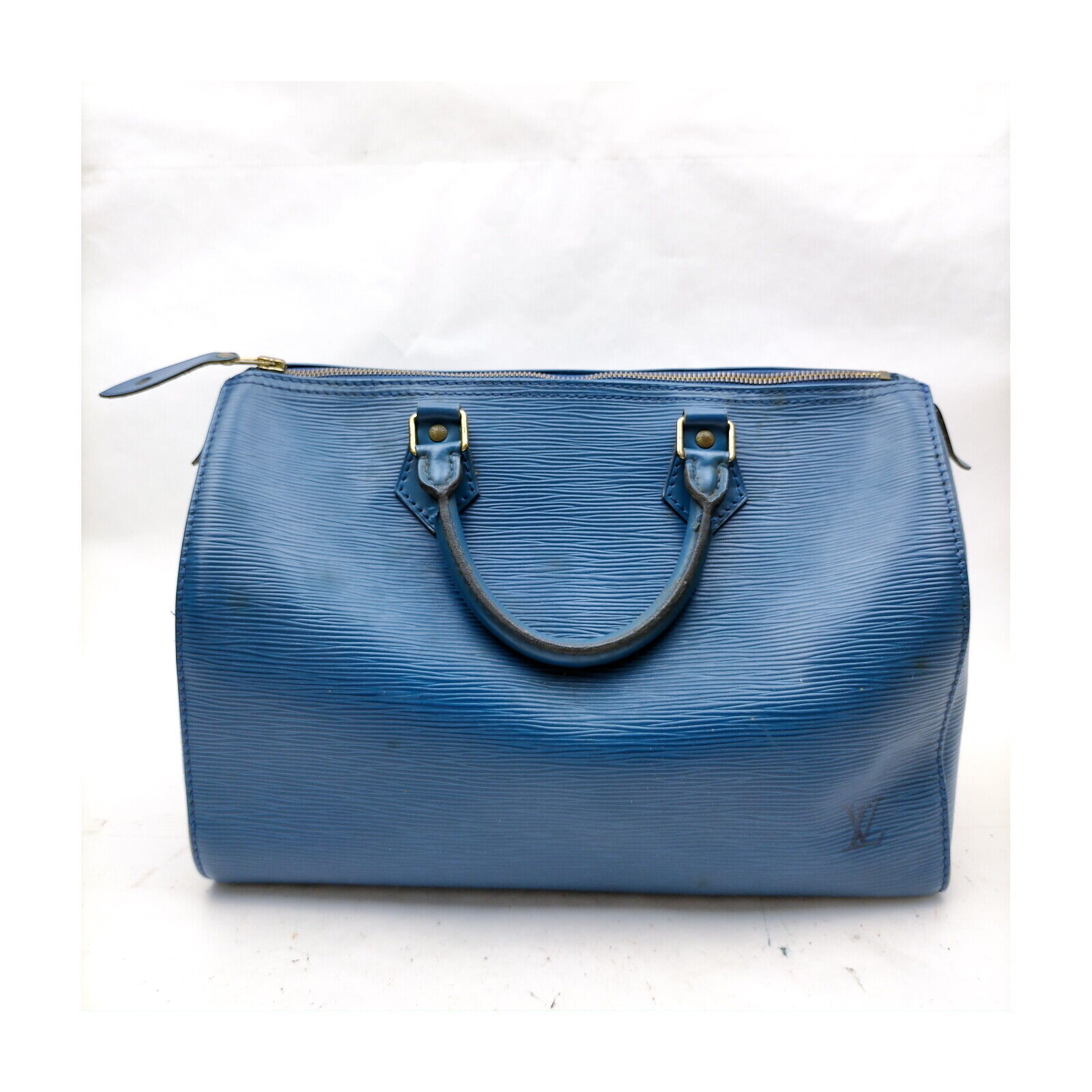 Louis Vuitton LV Hand Bag Speedy 30 Blue Epi M43005 Blue Epi 1535623