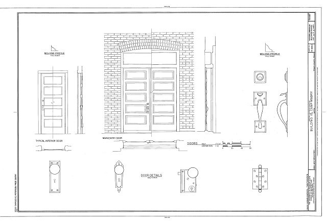 Photo:Camp Mabry Austin TX 1900s Building No 15 Door Details HABS