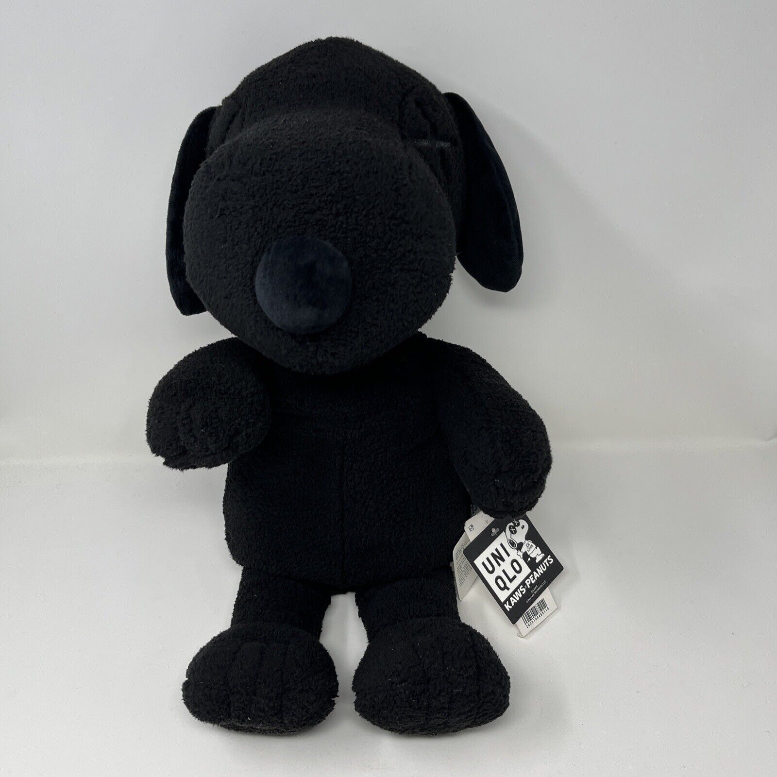 Uniqlo x Kaws x Peanuts Black Dog Snoopy Small Plush Figures Brand New Rare HTF