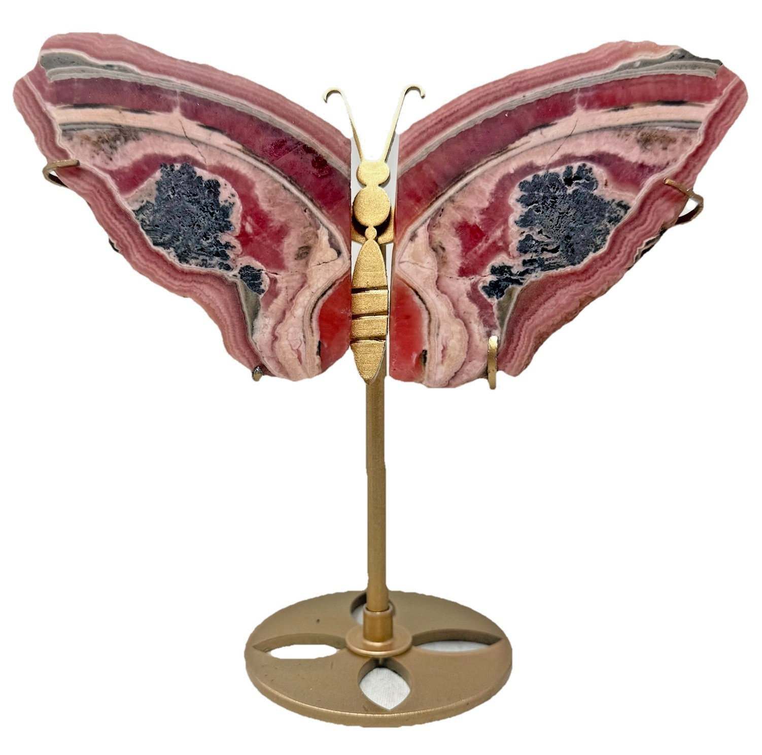 Beautiful Rhodochrosite Crystal Butterfly Wings