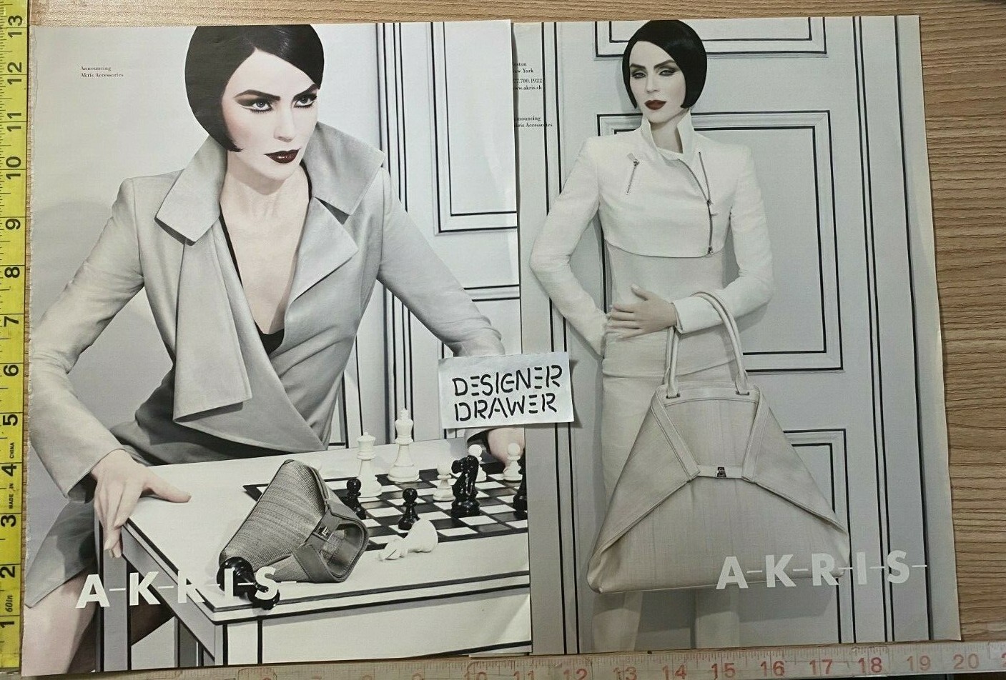 Akris Fashions 10x12 Large 2010 Print  Advertisement 2 pg. 
