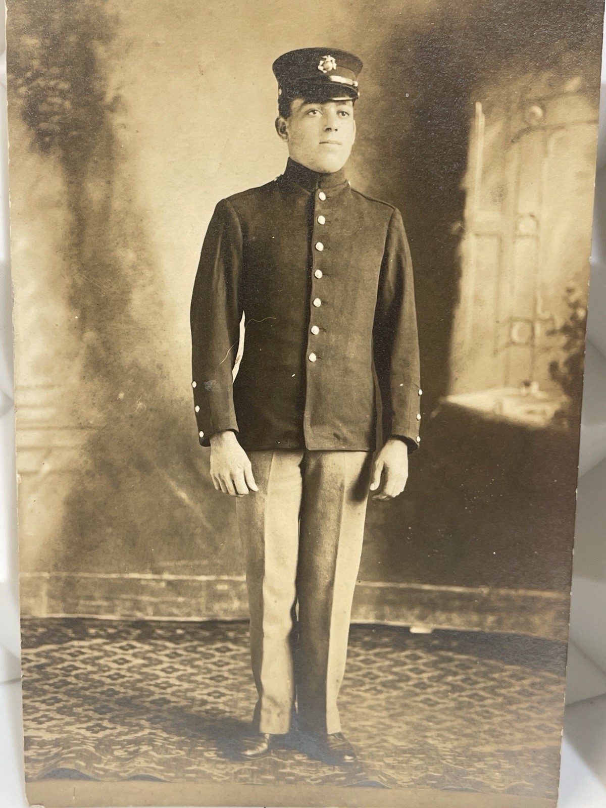 WW1 WWI USMC US Marine Corps Marine Studio Photo RPPC