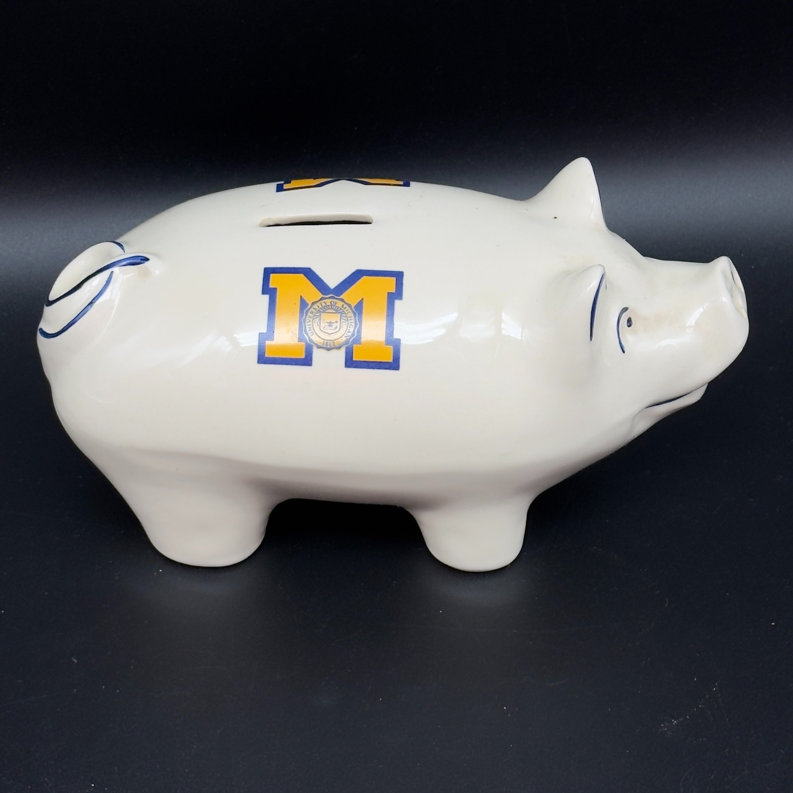 Vintage 1981 University of Michigan Ceramic 9\