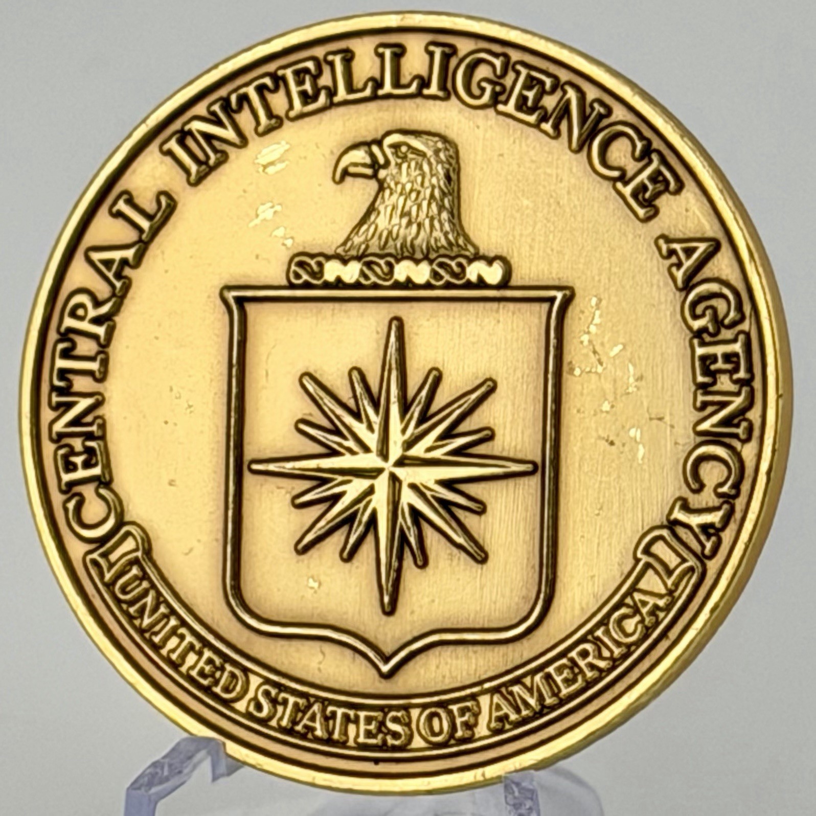 CIA Headquarters Langley Challenge Coin Central Intelligence Agency Vintage