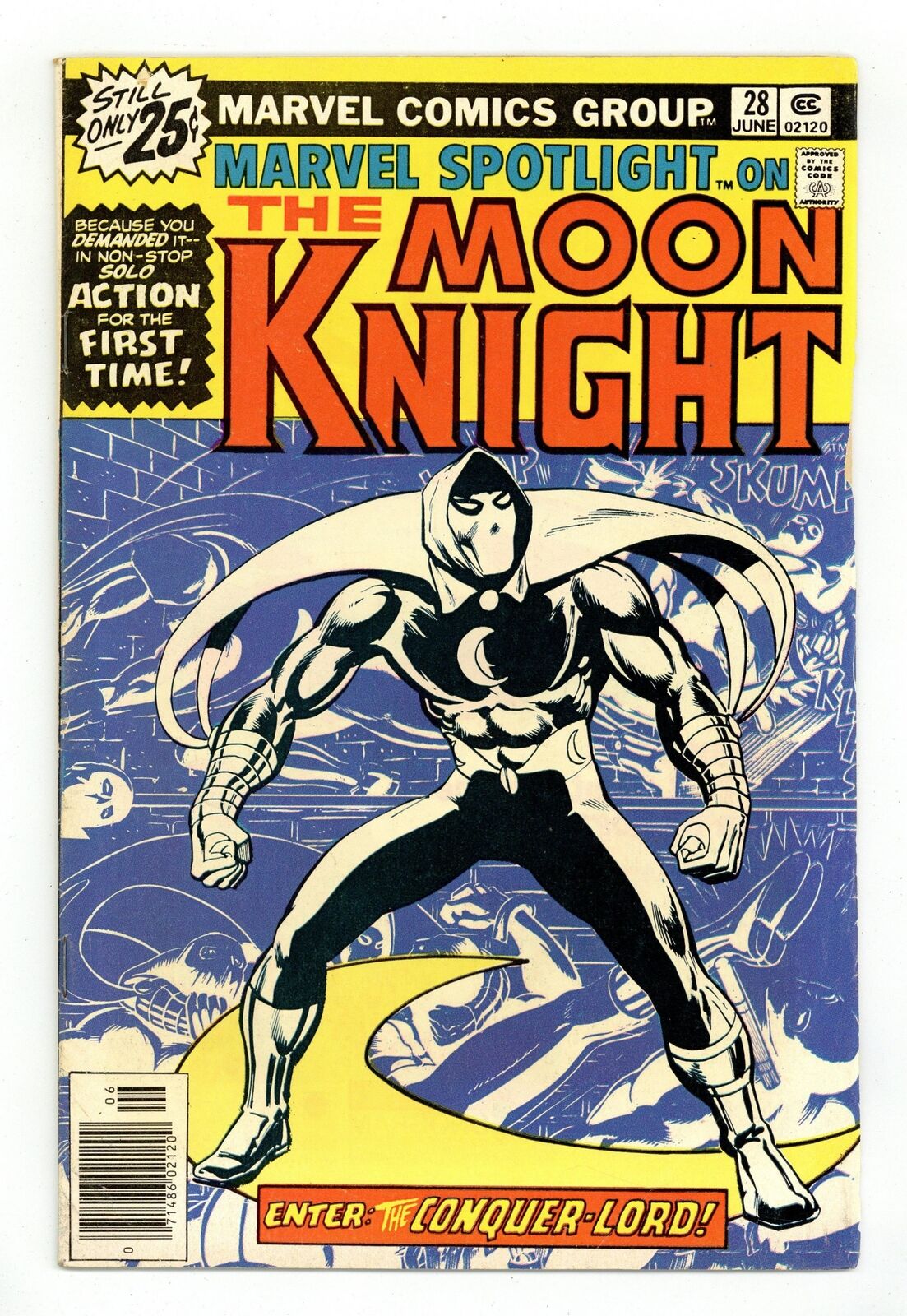 Marvel Spotlight #28 VG 4.0 1976 1st solo Moon Knight app.