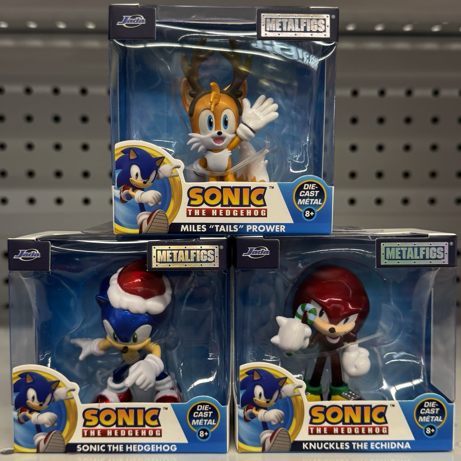 Sonic the Hedgehog Christmas Holiday Complete Set Metalfigs Die-Cast Jada Figure