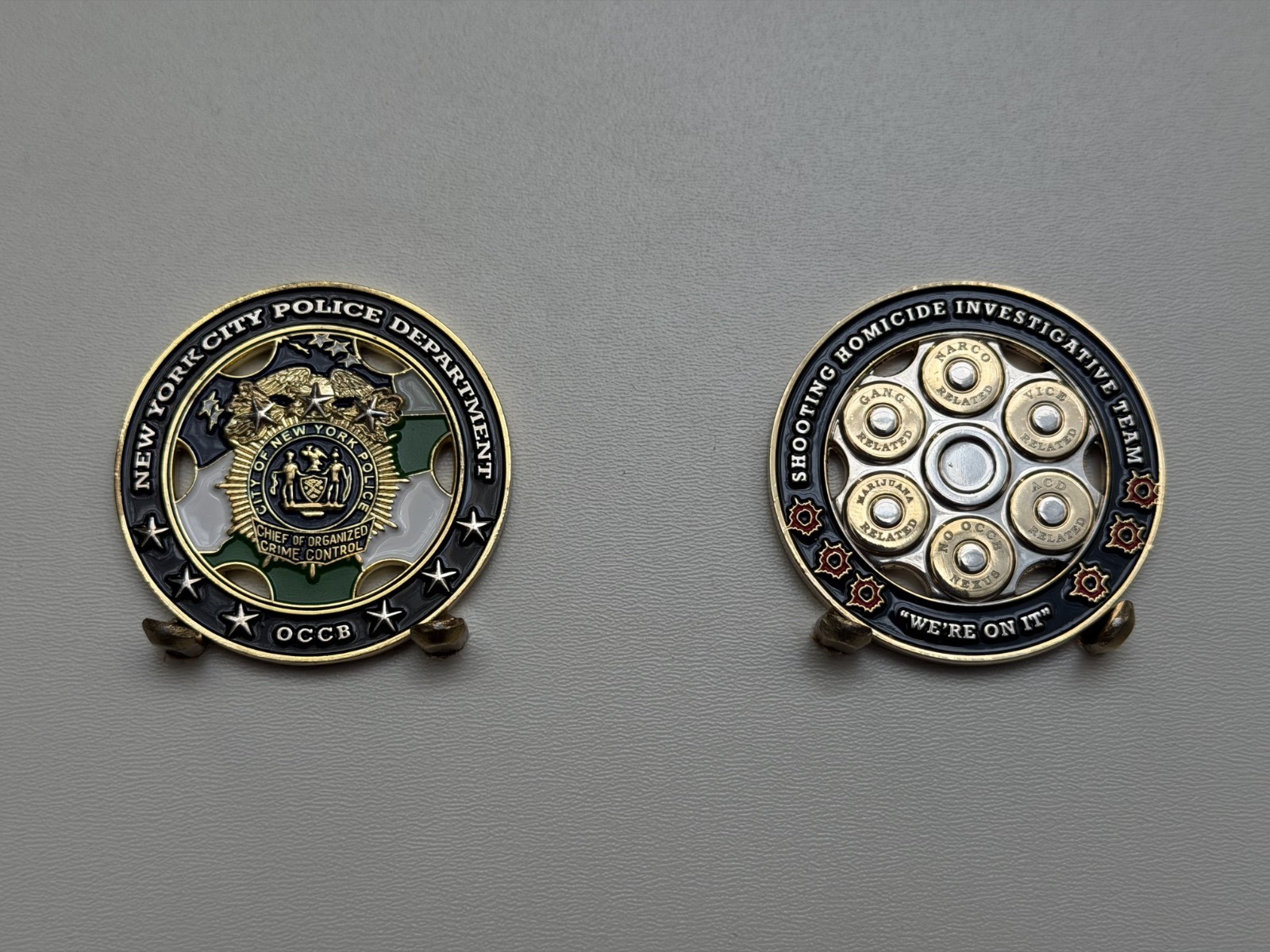 NYPD Challenge Coin - Organized Crime Control Bureau (OCCB) RARE