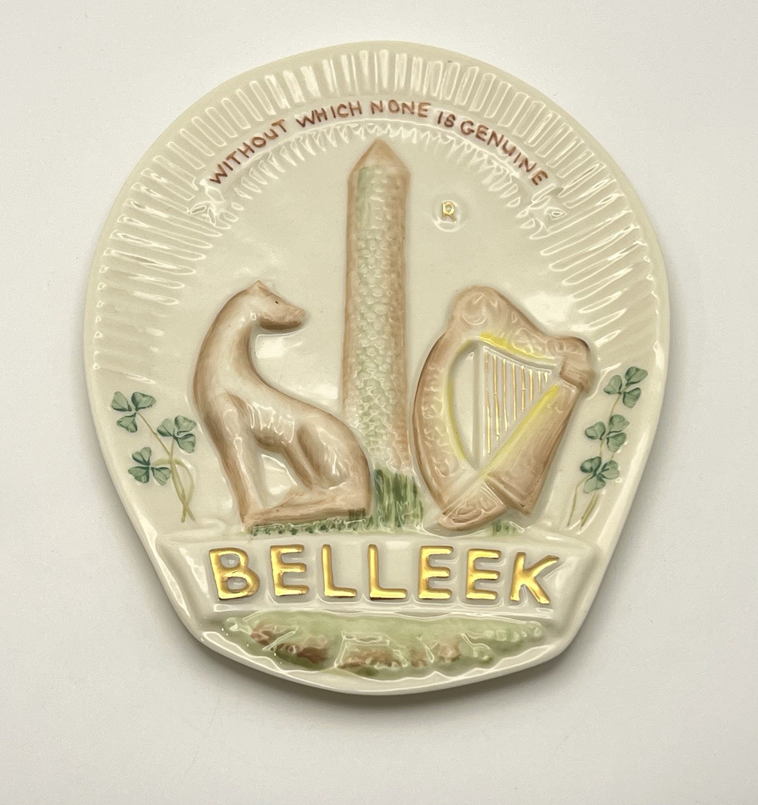 Belleek Collector's Society Special Edition Trademark Plaque Porcelain Ireland