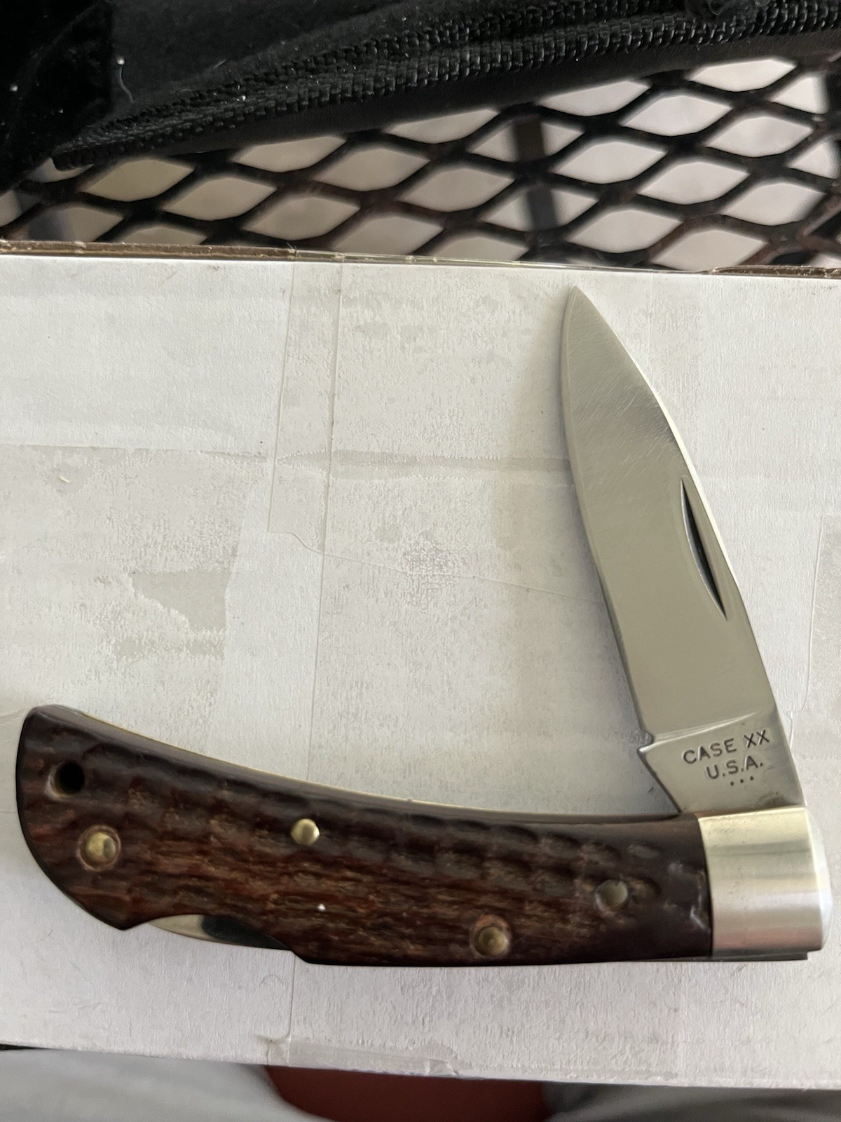 Case XX 1977 3  Dot 61051 LSSP Lockback Wood Handle