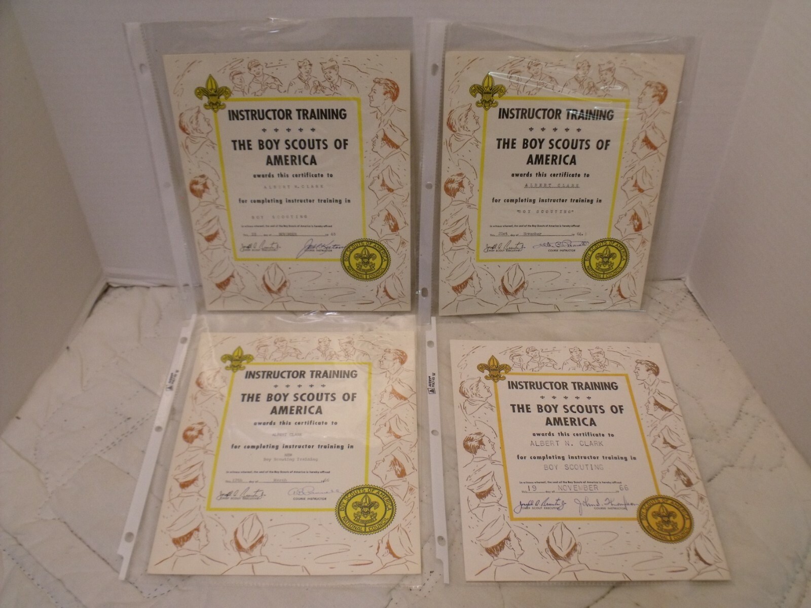 Vintage Boy Scouts BSA 1960\'s Instructor Training in Boy Scouting LOT OF 4  VGC