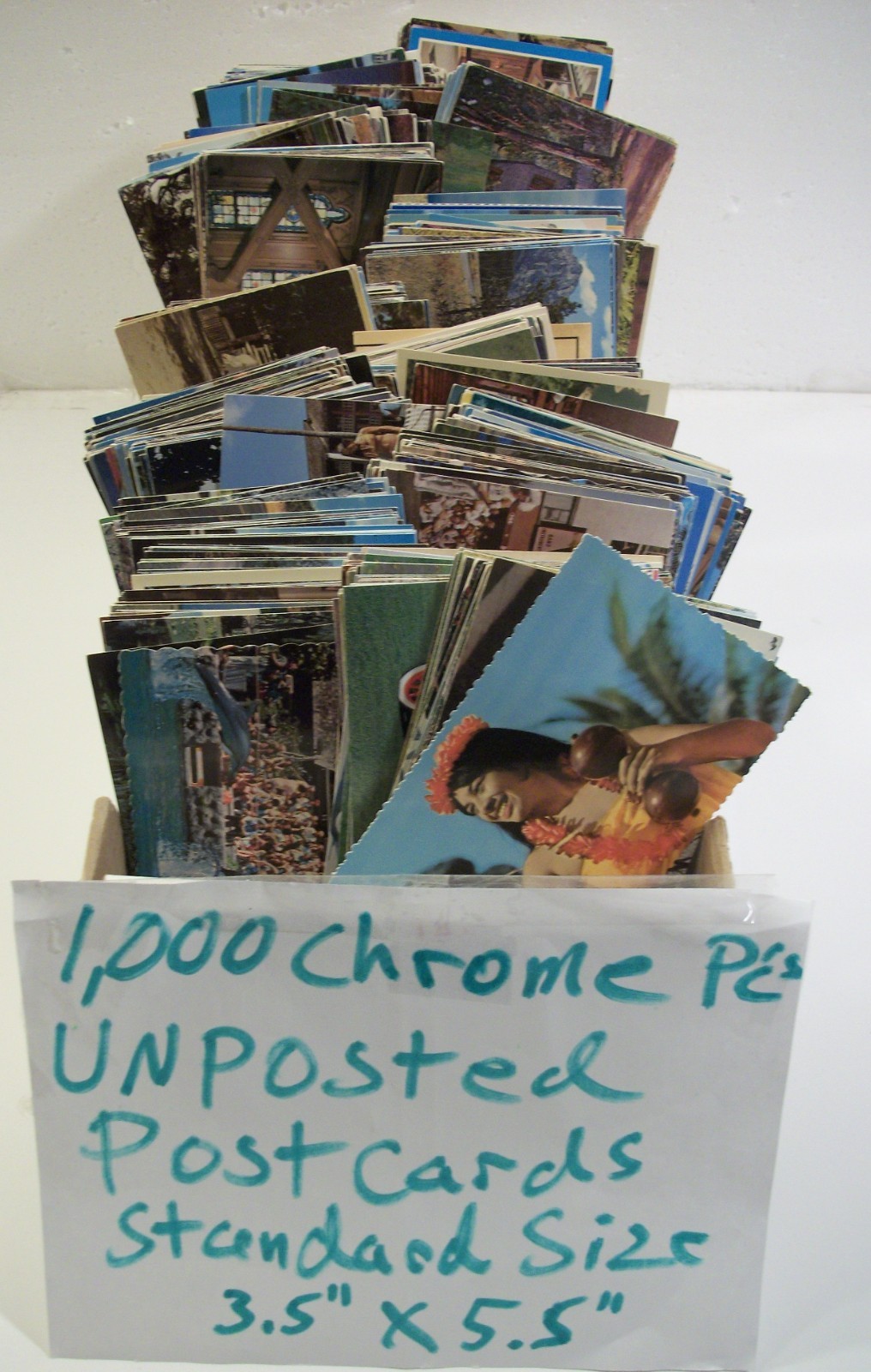 POSTCARD Lot 1000 VINTAGE CHROME STD SZ USA 1950-1970 Nice Views Cards Unposted
