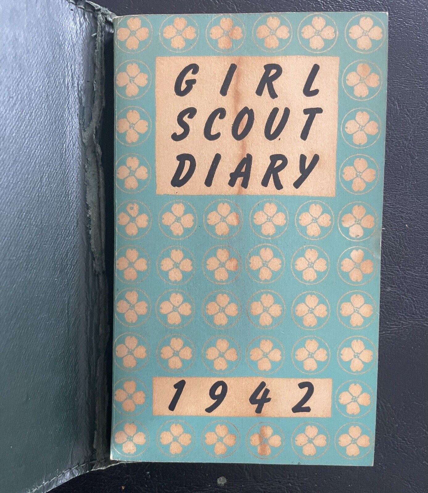 VERY RARE VINTAGE GIRL SCOUT DIARY 1942 With WRITING, INFORMATION, HISTORY