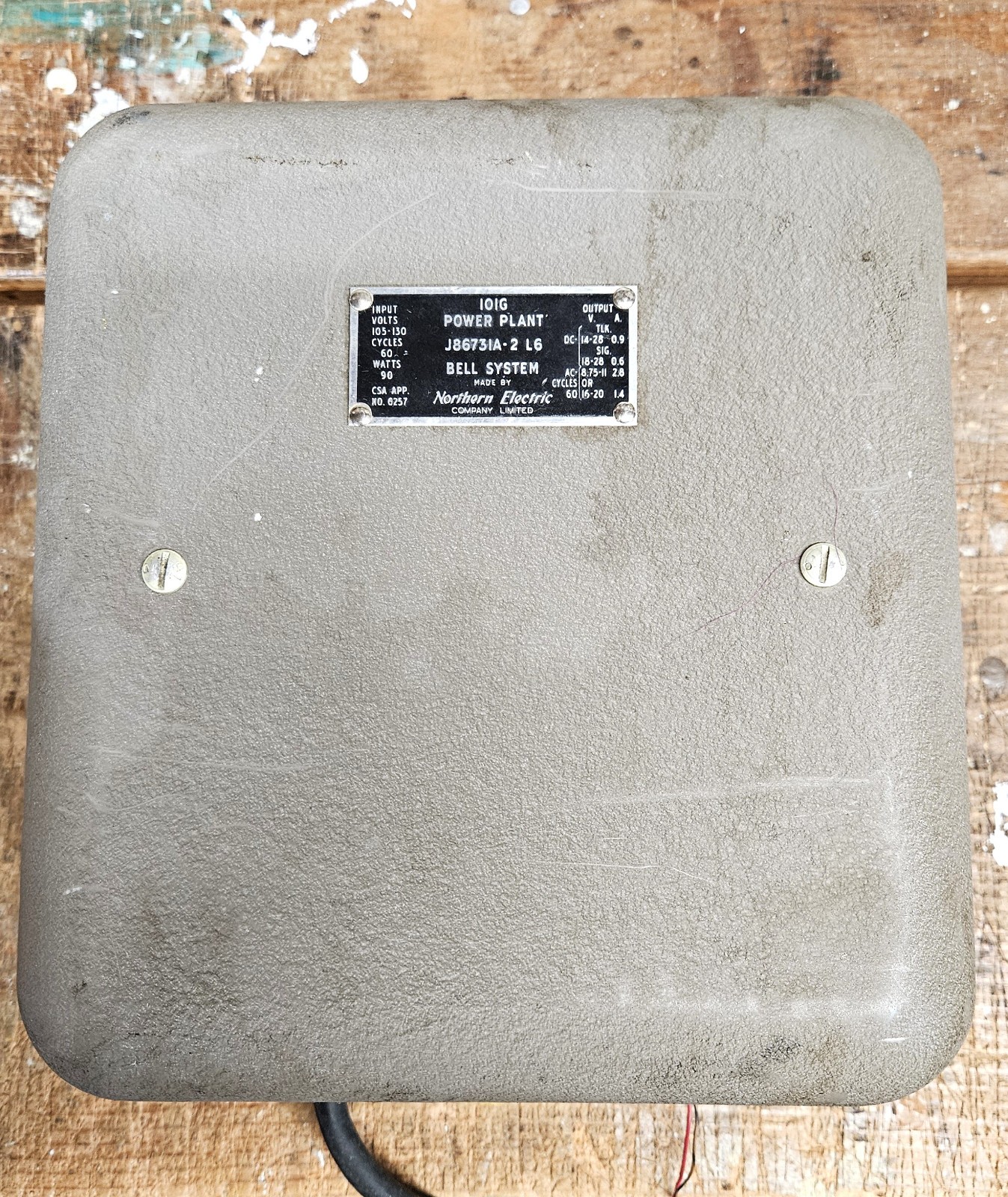 Bell System Northern Electric 101G Power Plant - 1962