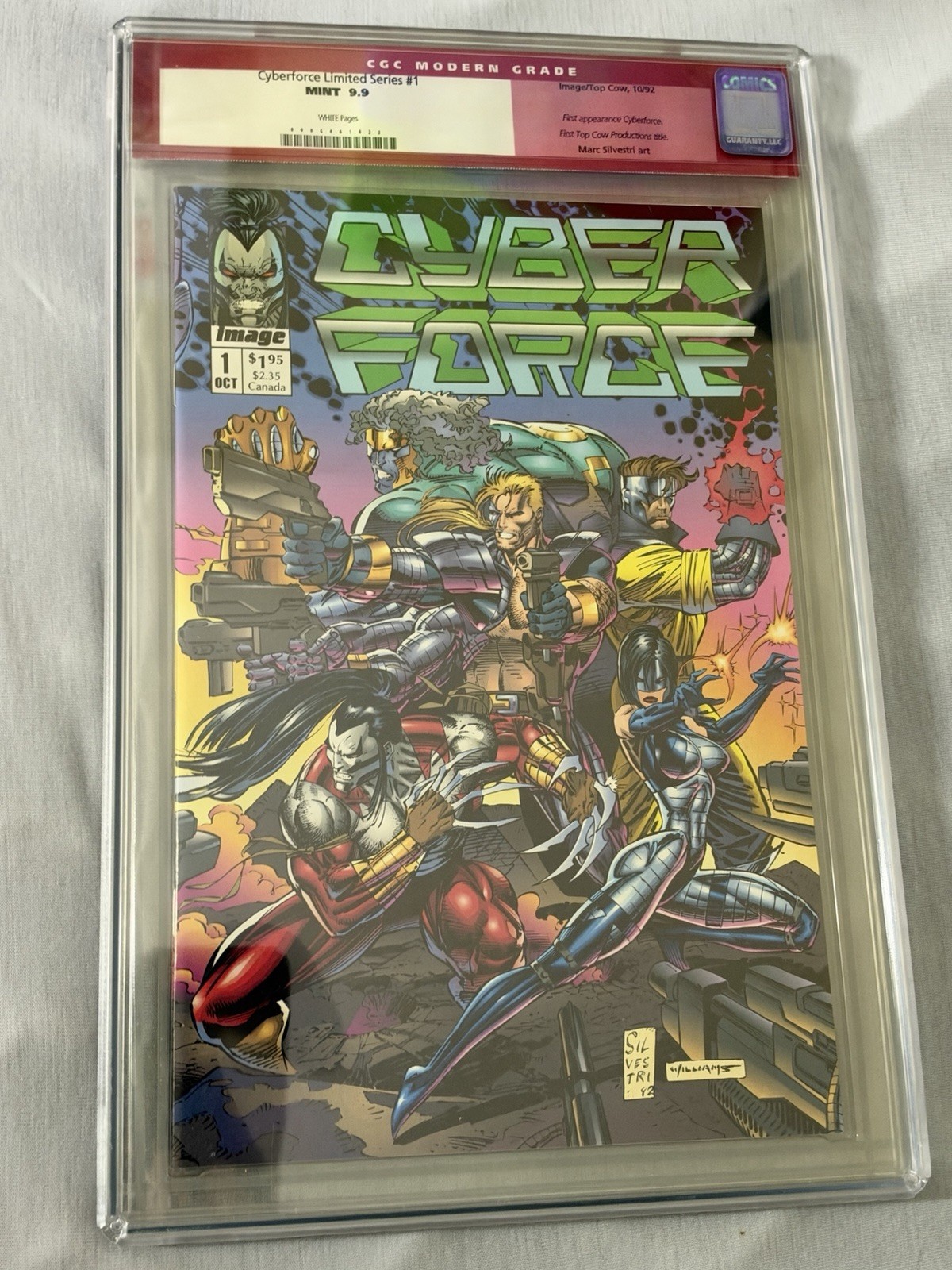 Cyberforce Limited Series #1  Wrap Cover Image Comic \'92 CGC 9.9 not 9.8 1 of 2