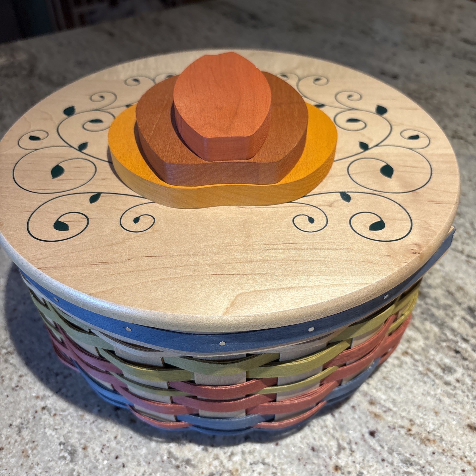 ULTRA RARE Longaberger The Club 2007  Basket, Protector & Pumpkin Lid