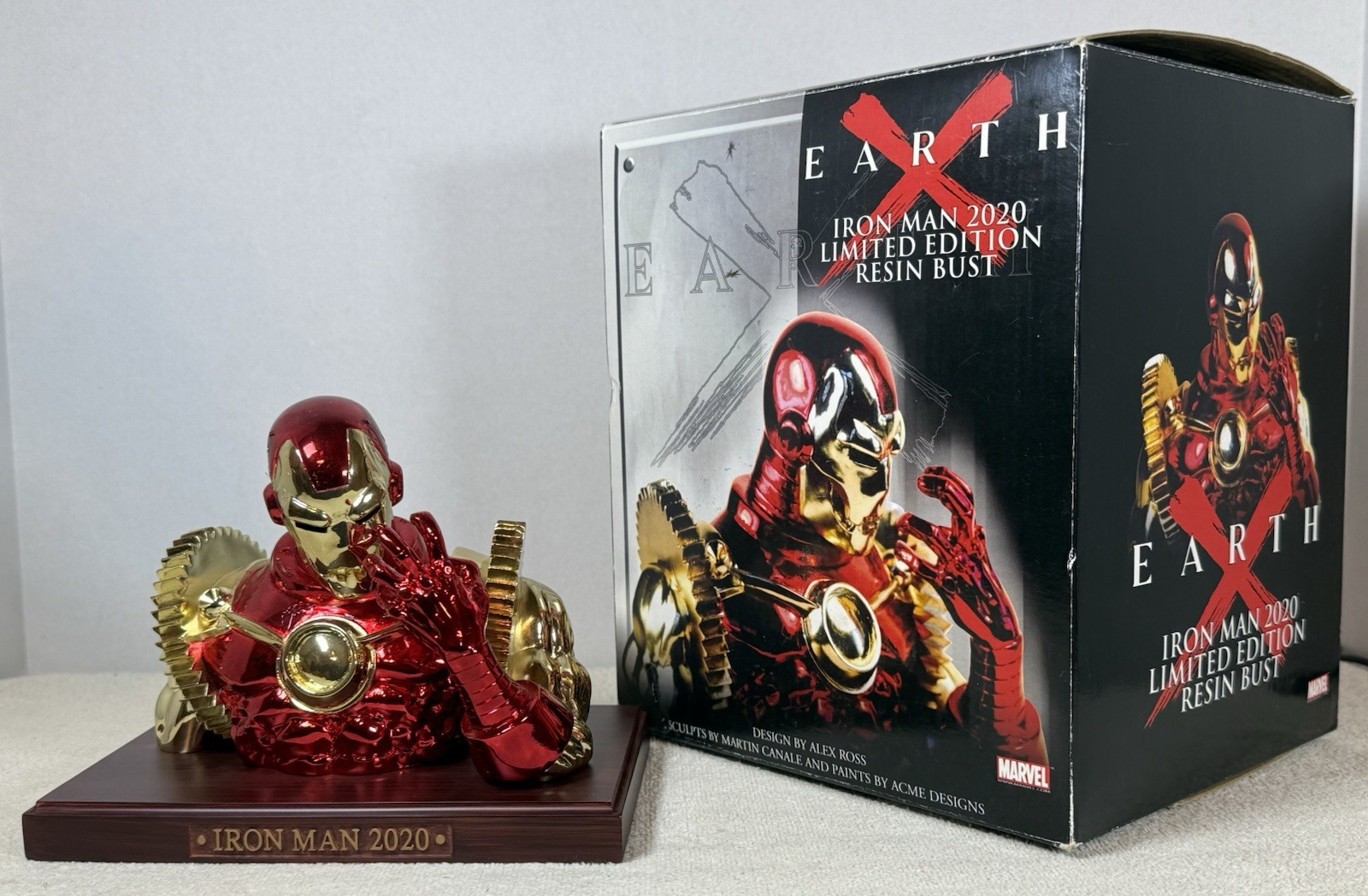 EARTH X IRON MAN 2020 LIMITED EDITION ~ DYNAMIC FORCES ~ 40/500 ~ w/Box