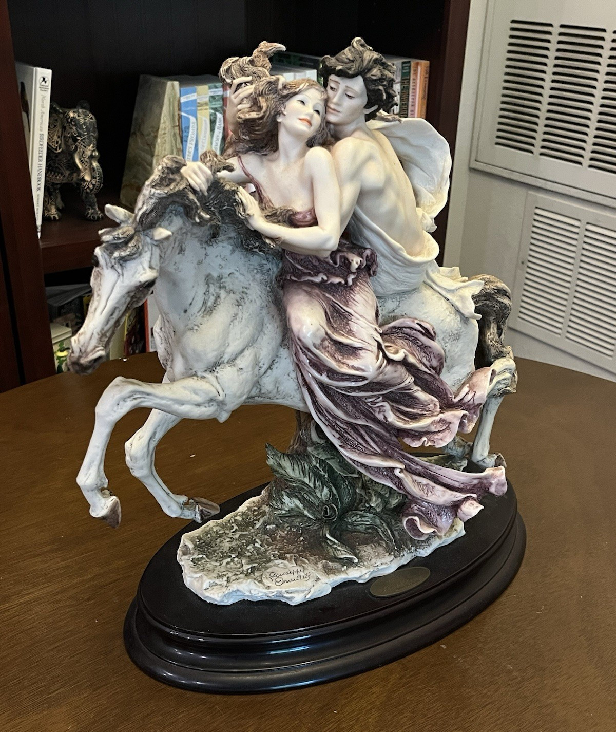 Florence by Giuseppe Armani Swept Away Figurine Limited Edition Signed 1998 Florence by Giuseppe Armani Swept Away Figurine Limited Edition Signed 1998