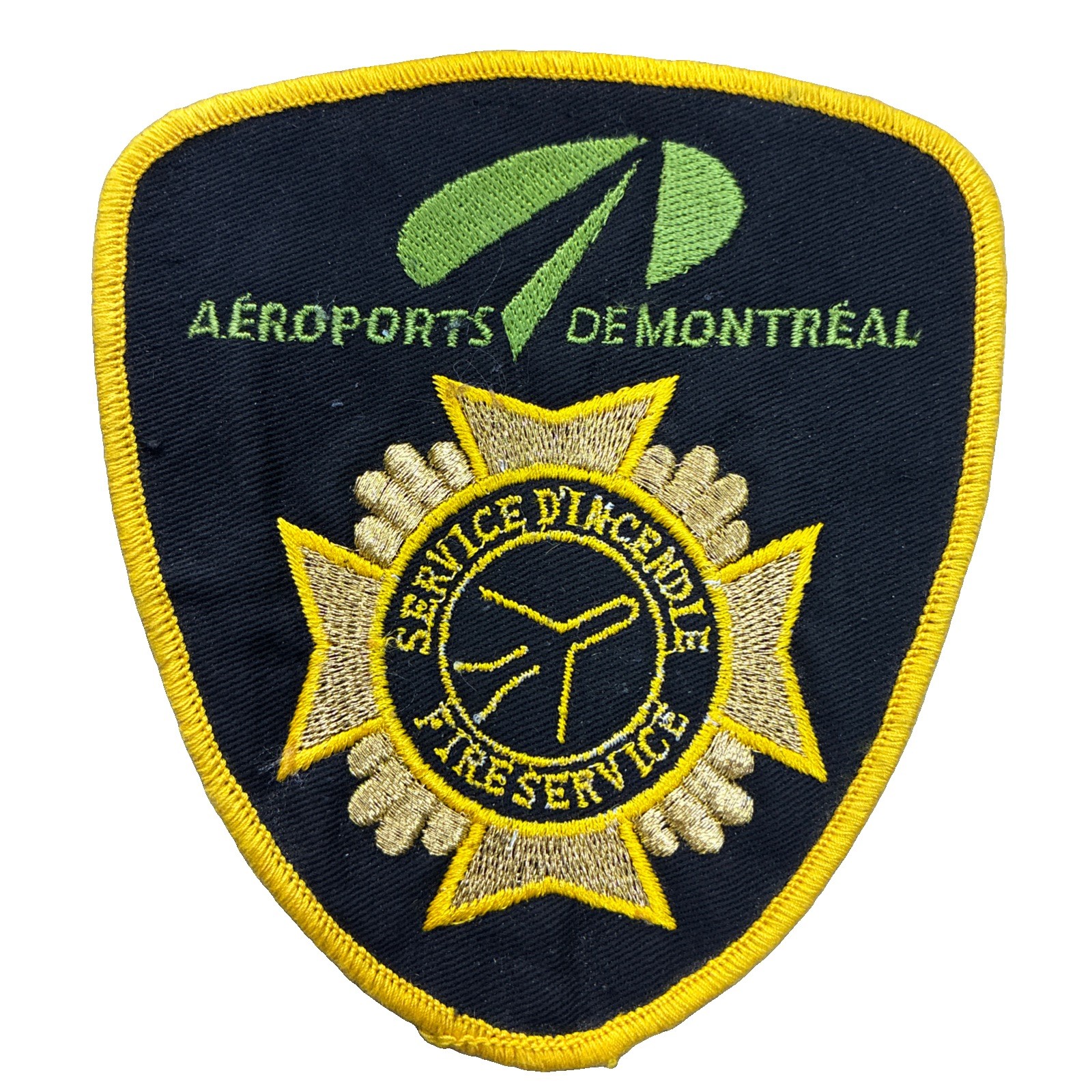 Montreal Quebec Canada Airport Fire Department Rescue Collectible Vintage Patch