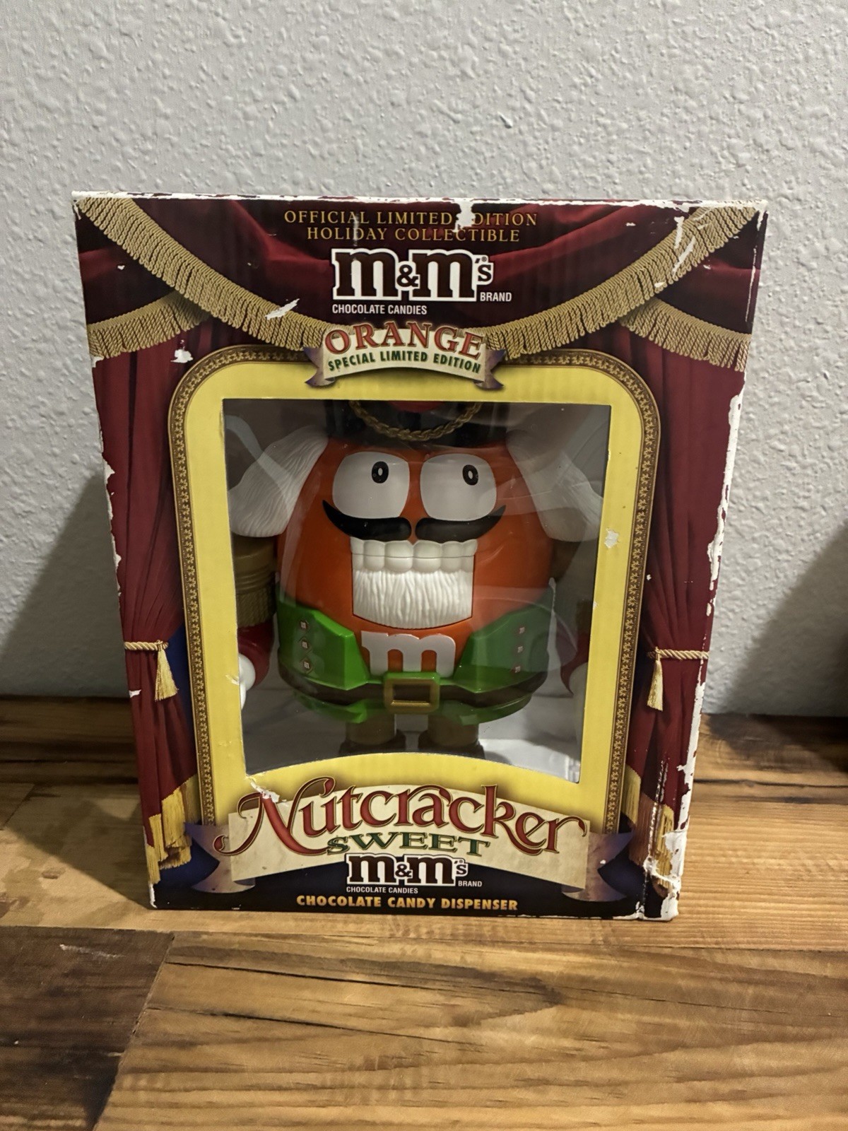 NEW M&M's Nutcracker Christmas Orange Variant Candy Dispenser M&M toy Rare gift