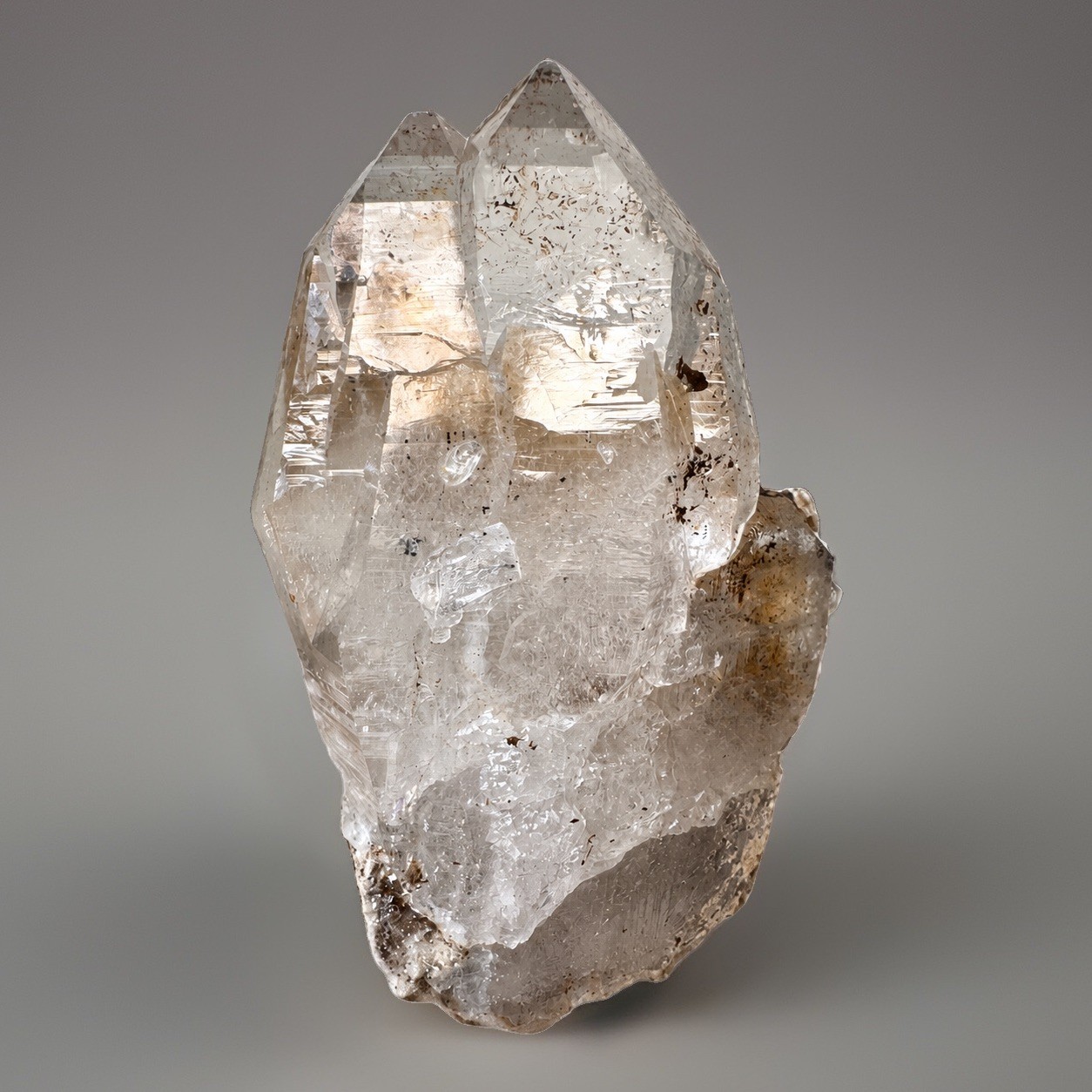 “Circuit of Time”Hashupi Himalayan Twin Quartz Etched Intergrown Tabular Crystal