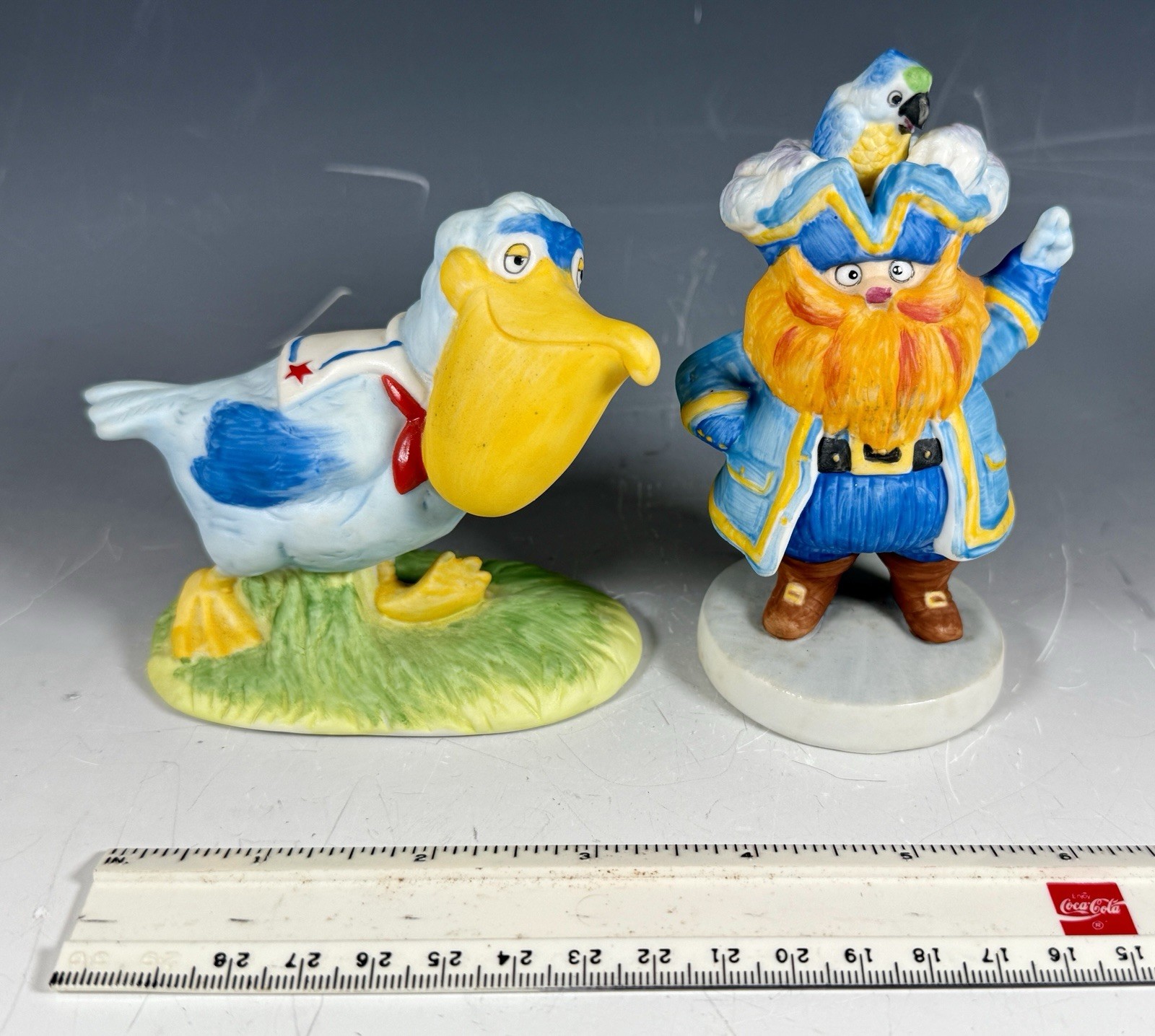 Vintage Seaworld Pelican “Virgil” Pirate “Cap’ Nkid” Ceramic Salem Towne 