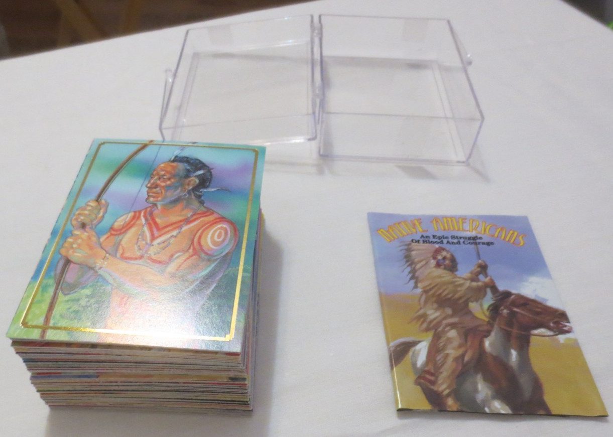 1995 Native Americans Complete Indian Trading Card Set 90 Cards in Snap Case
