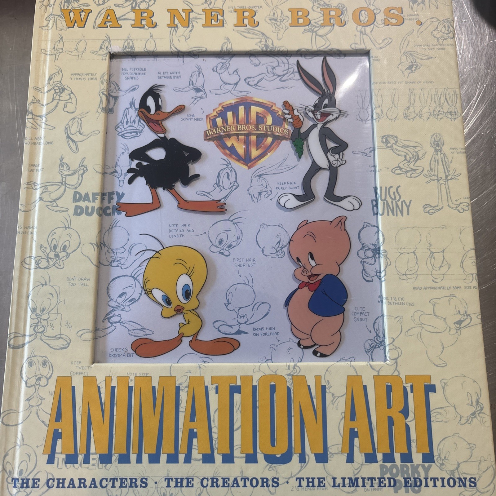 Warner Bros Animation Art Book Jerry Beck 1997 Hardcover 3D Cel Cover Fantastic